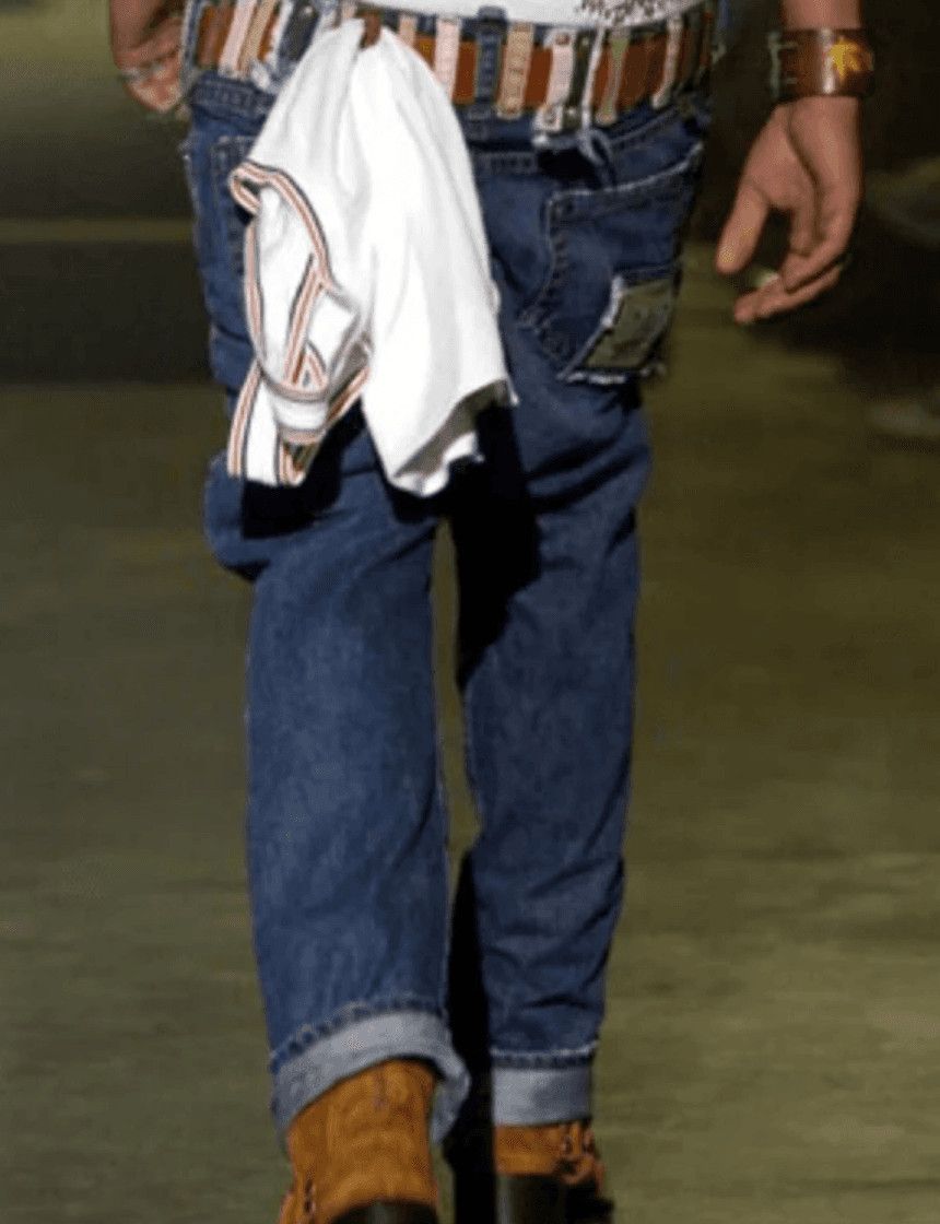 Dsquared2 SS2005 Dsquared2 DCDC Multi Belt Loop Blue Jeans Size US 32 / EU 48 - 2 Thumbnail