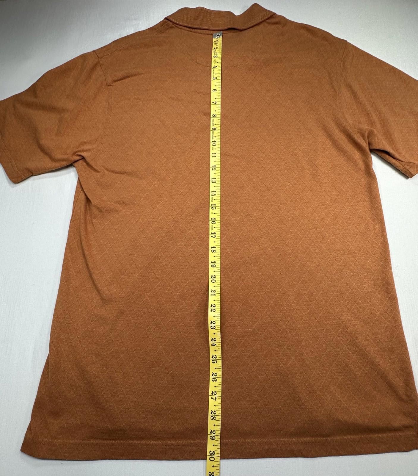 Arrow Arrow 1/4 Button Pocket Short Sleeve Polo Shirt Rust Men's L Size US L / EU 52-54 / 3 - 3 Thumbnail