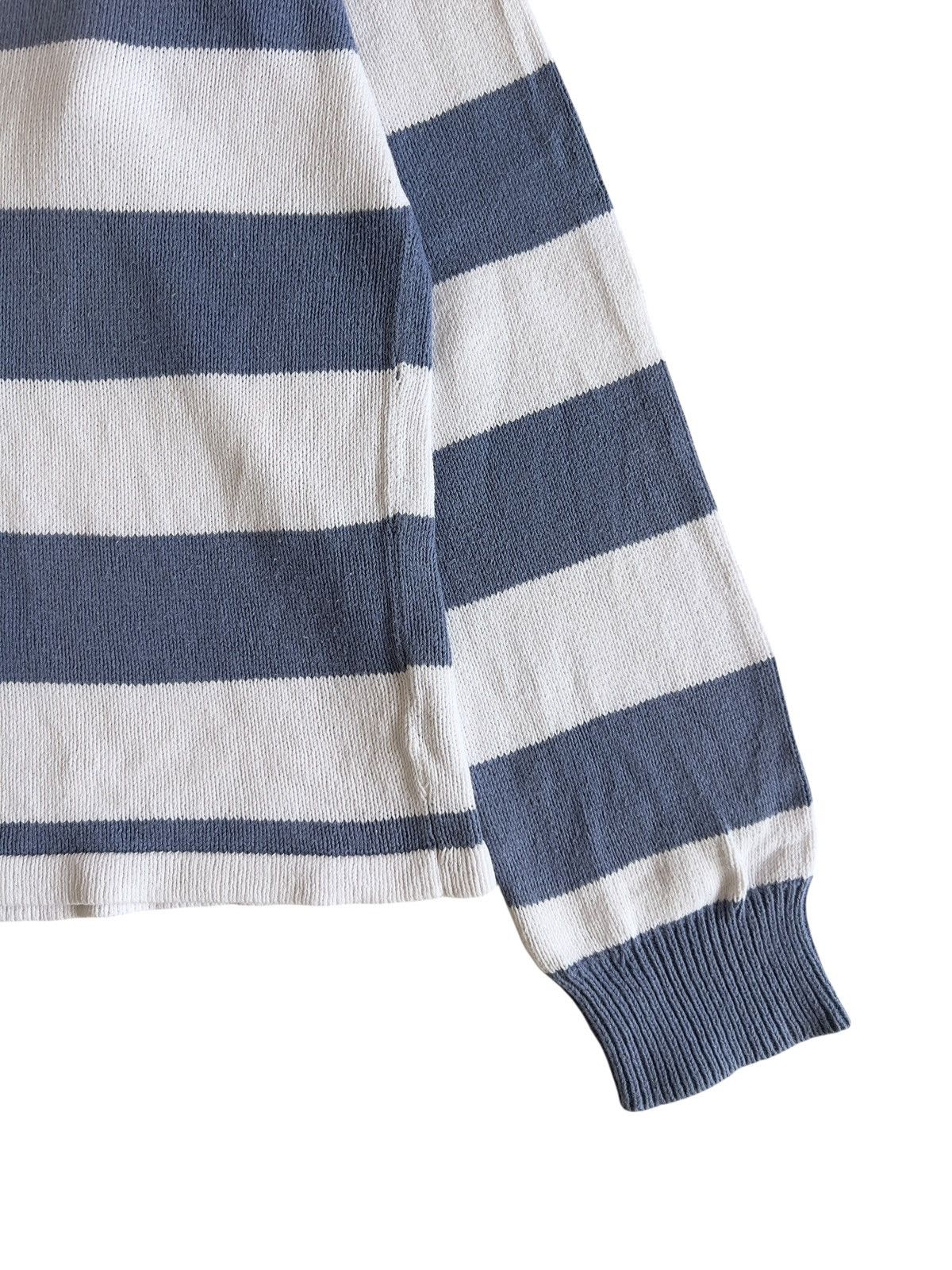 Canterbury of New Zealand Vintage 90s Centerburry Polo Rugby Knitwear Blue White Size US L / EU 52-54 / 3 - 3 Thumbnail