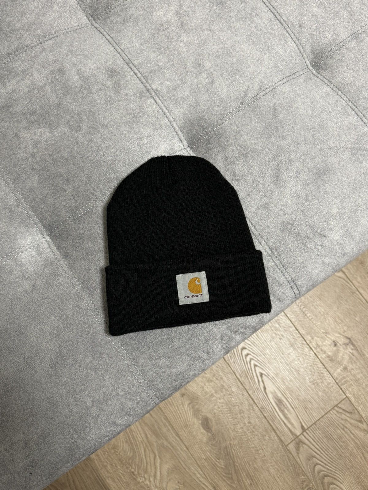 Carhartt Vintage Carhartt Y2K knitted black hat cap Size ONE SIZE - 1 Thumbnail