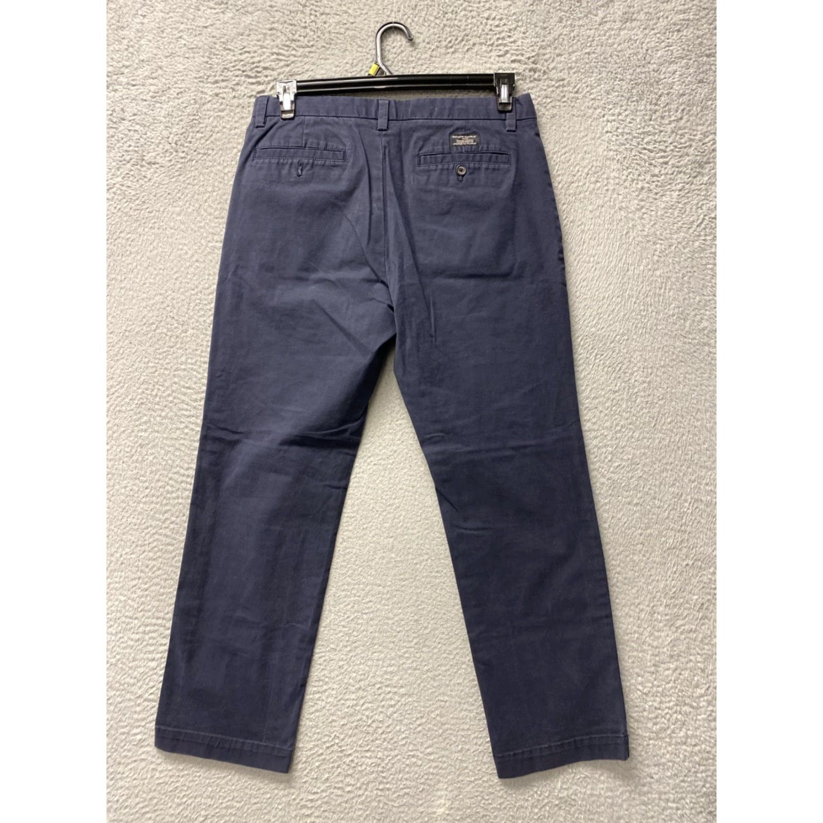 Banana Republic VINTAGE Banana Republic Chino Pants Men 32x30 Faded Navy Cotton Casual Non-Iron Straight Leg Front Pants Mens Size US 32 / EU 48 - 7 Thumbnail