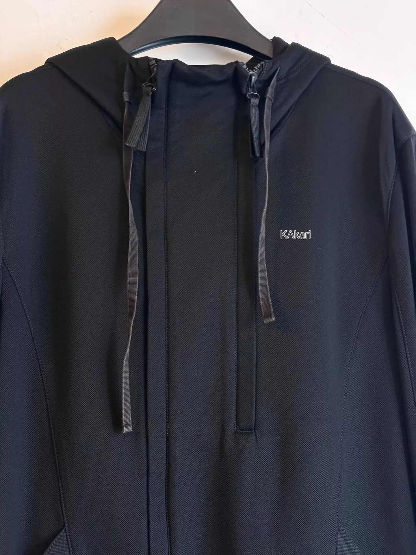 Helmut Lang Black Zip-Up Hoodie with Drawstrings Size US XL / EU 56 / 4 - 3 Thumbnail