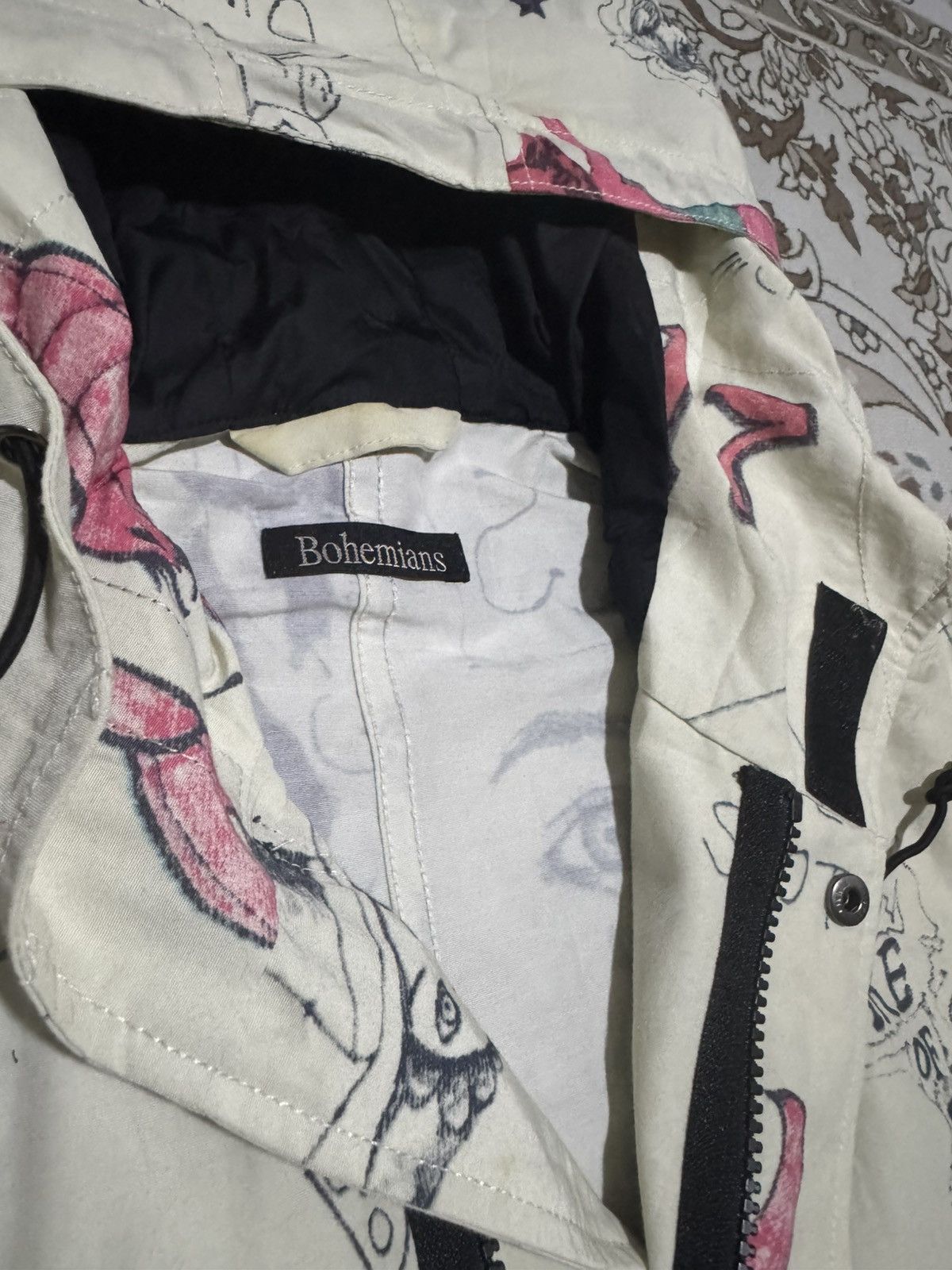 If Six Was Nine × Jean Paul Gaultier × Poeme Bohemian RARE! Graffiti RafSimon Sexy Woman BohemiansFishtail Parka Size US L / EU 52-54 / 3 - 11 Thumbnail