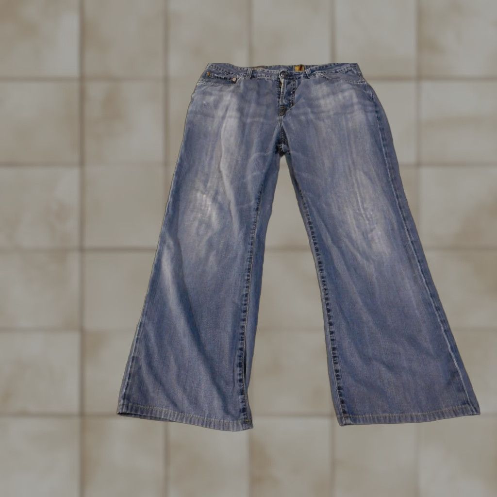 Vintage AG Adriano Goldschmied Jeans Mens 36x32 Blue The Symbol Button Fly Made USA Size US 36 / EU 52 - 1 Thumbnail