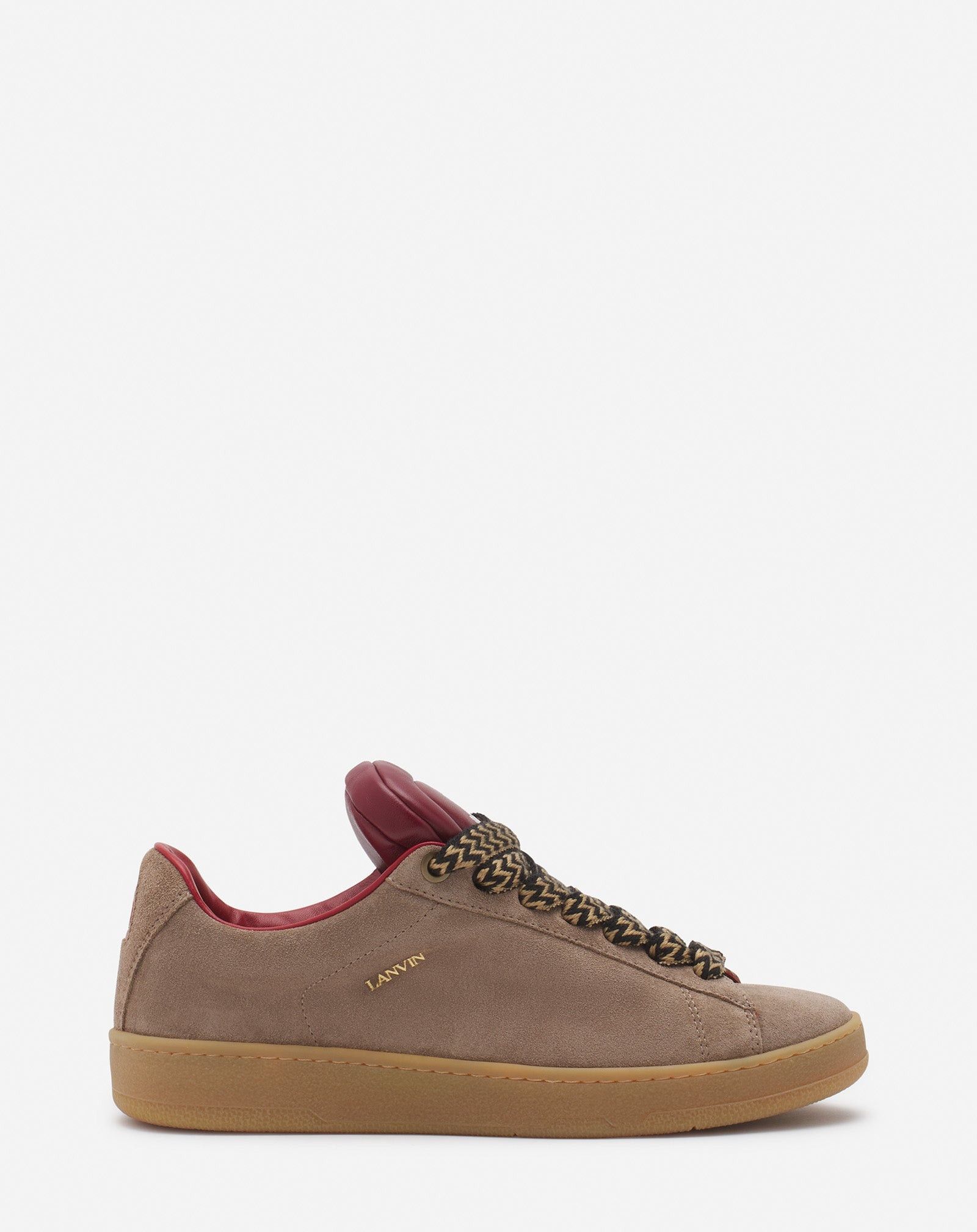 Lanvin o1mle0825 Leather Curb Sneakers in Brown Size US 9 / EU 42 - 1 Thumbnail