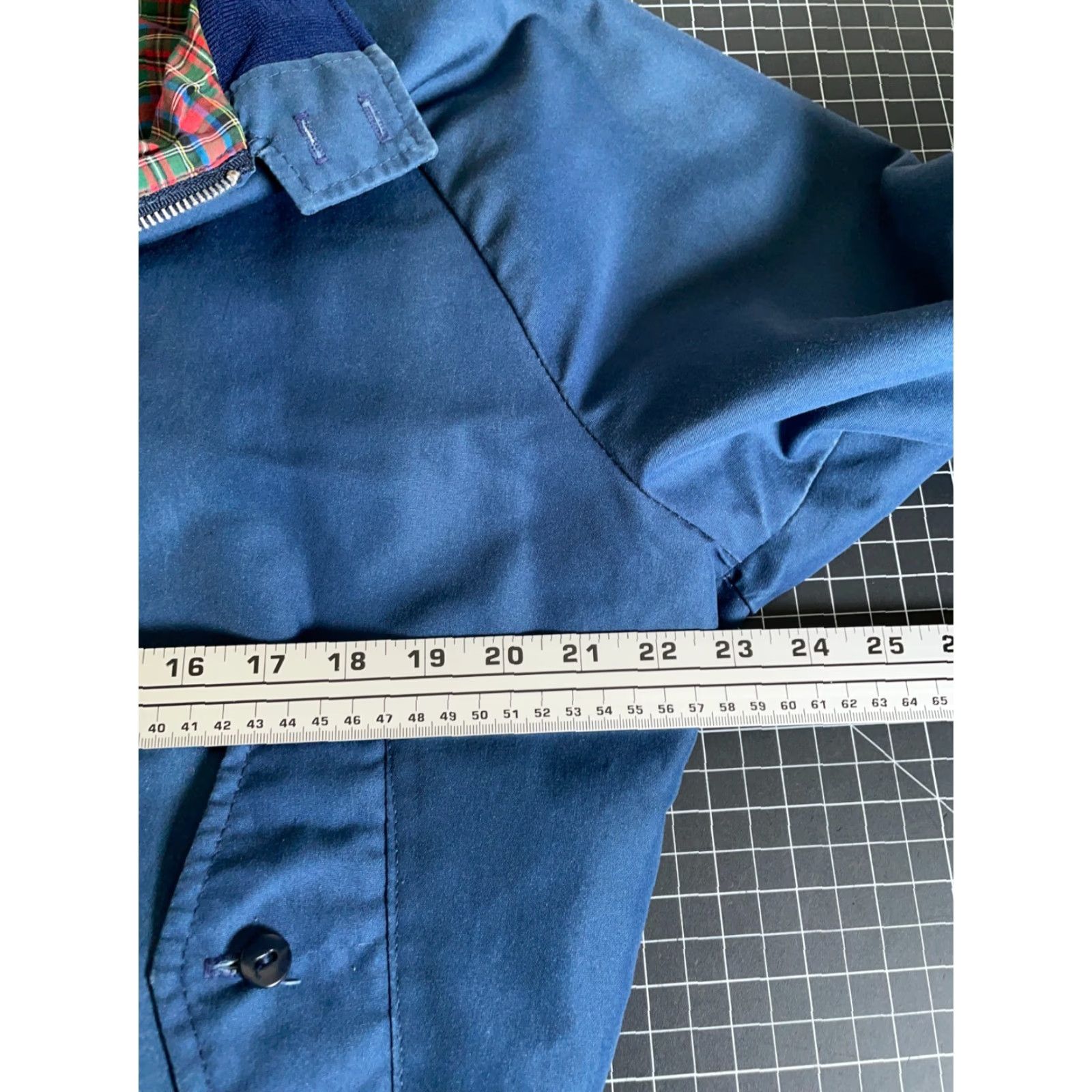Vintage VINTAGE American JAC Bomber Jacket Blue Plaid Lined | Men’s Large | 80s Retro Casual Zip Pocket Coat Size US L / EU 52-54 / 3 - 5 Thumbnail