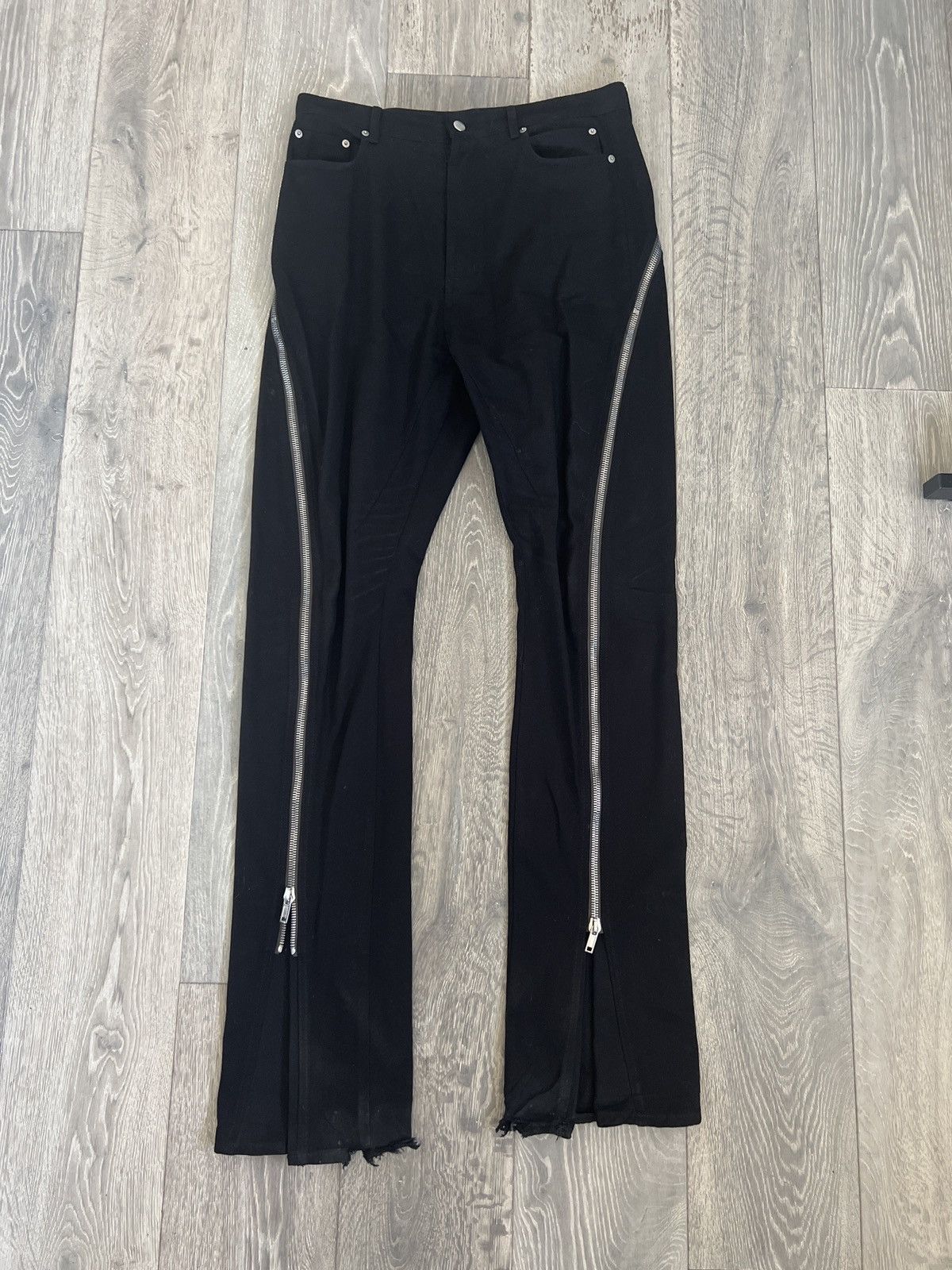 Pre-owned Rick Owens Rick Ownes Bolan Banana Cut Pants In Black