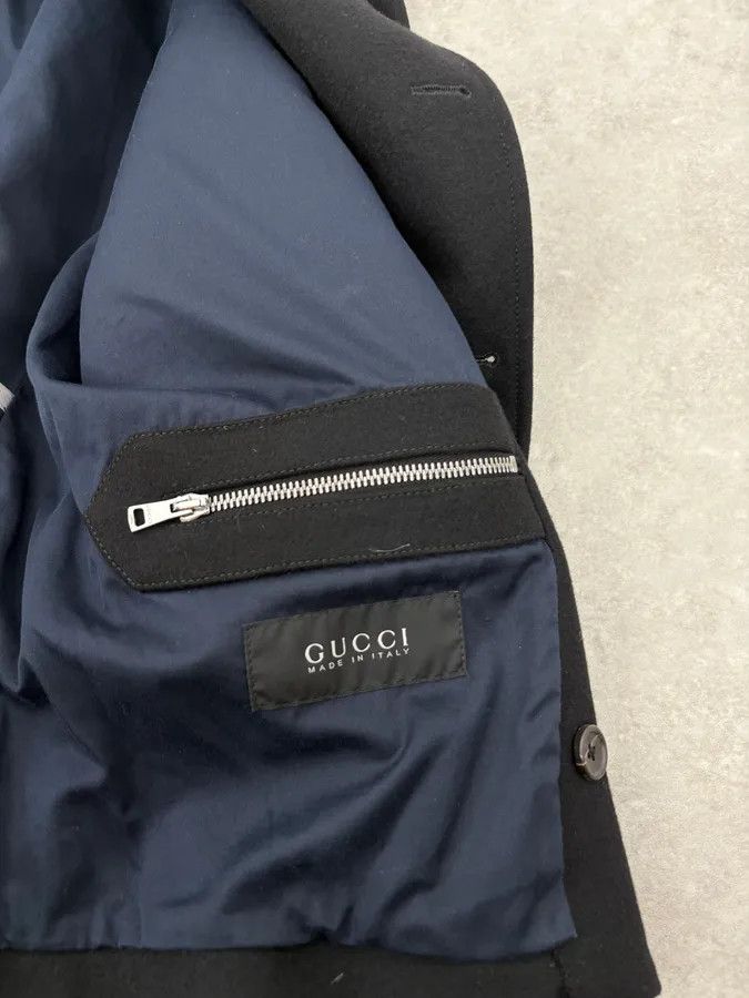 Gucci 2010S Gucci Black Wool Classy Caban Officer Jacket Size 42R - 9 Thumbnail