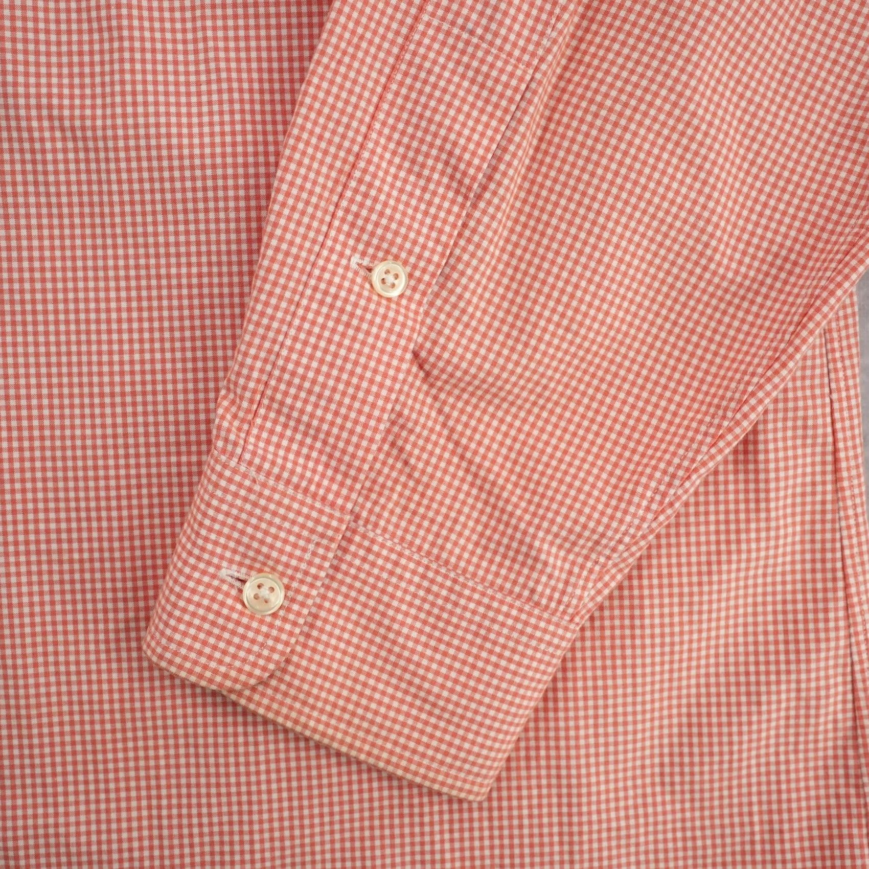 Ralph Lauren Ralph Lauren Button Down Shirt Men L Orange Gingham Classic Fit Long Sleeve Size US L / EU 52-54 / 3 - 7 Thumbnail