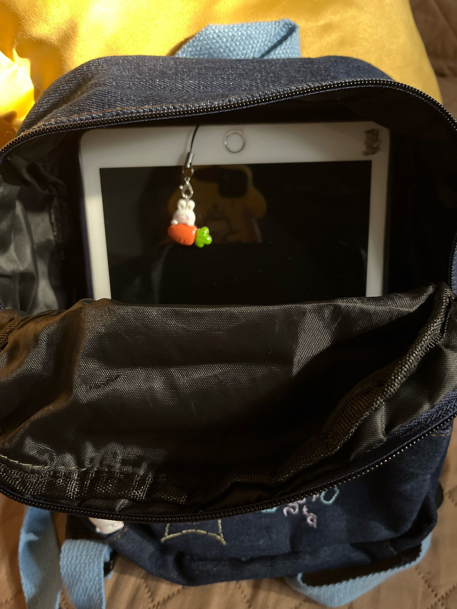 The Unbranded Brand Kawai Cat Denim Backpack Size ONE SIZE - 7 Thumbnail