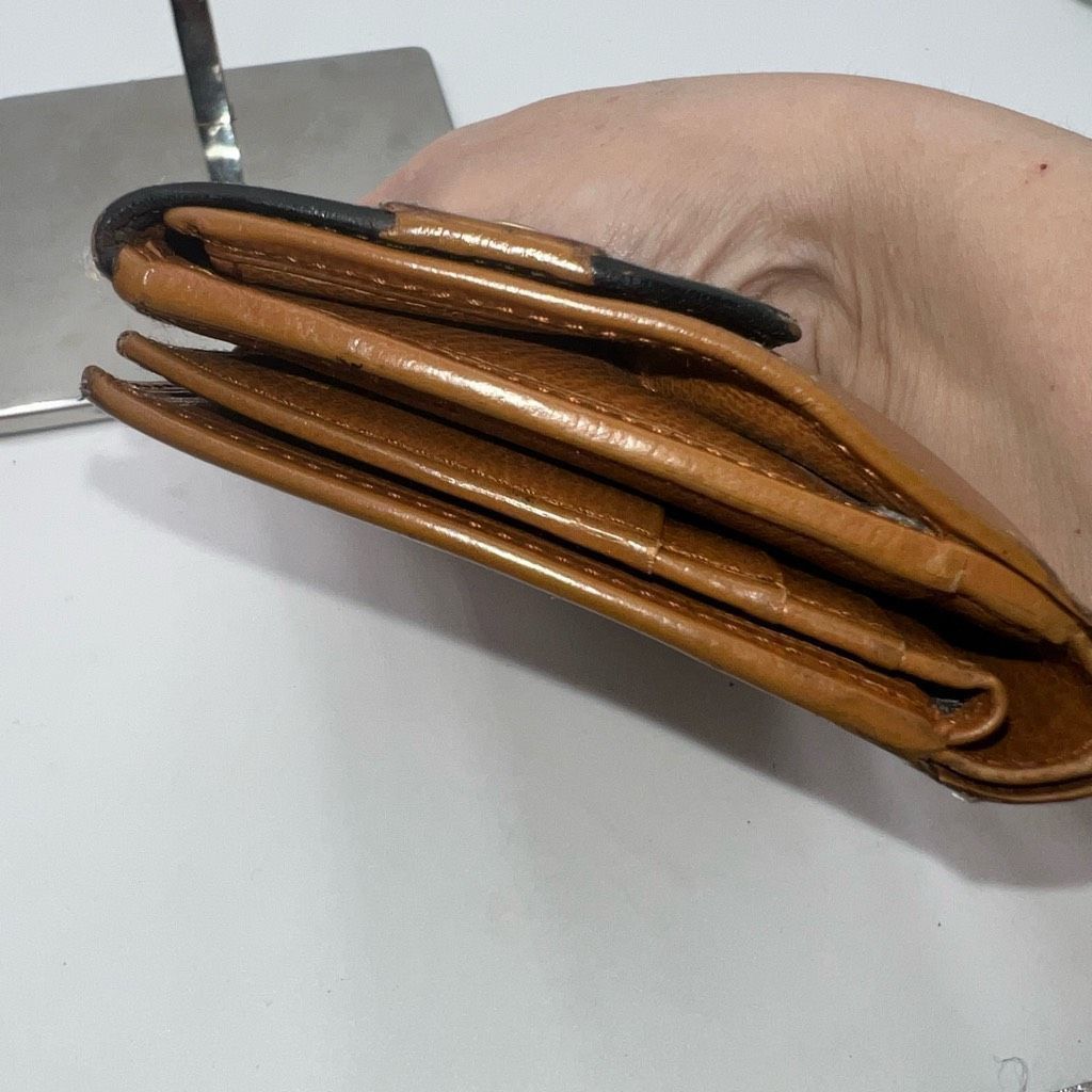 Loewe Loewe Velazquez Leather Folded Wallet Double-sided Brown Tan Size ONE SIZE - 5 Thumbnail