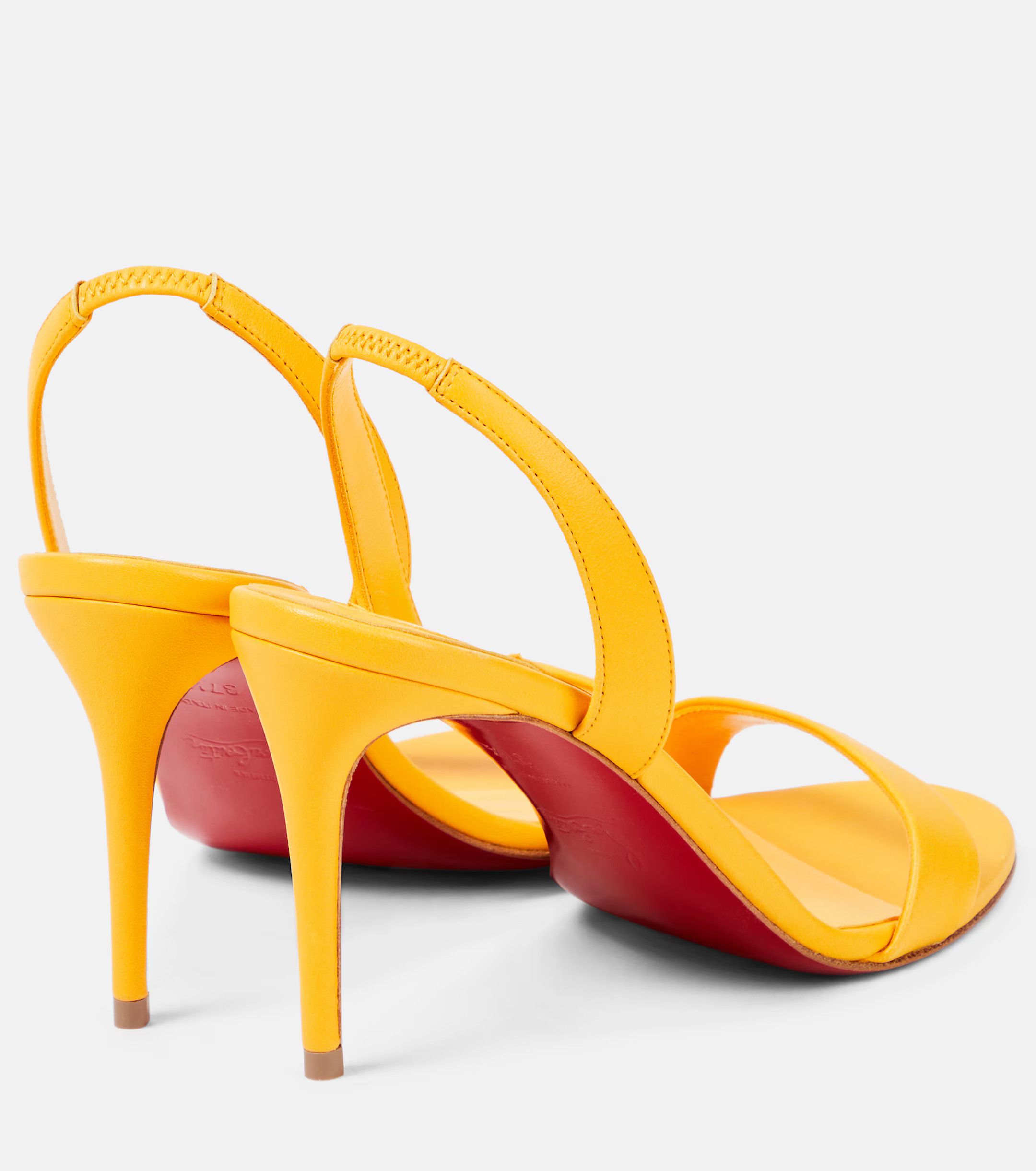 Christian Louboutin o1w1db10425 Heels in Yellow Size US 7.5 / IT 37.5 - 4 Thumbnail