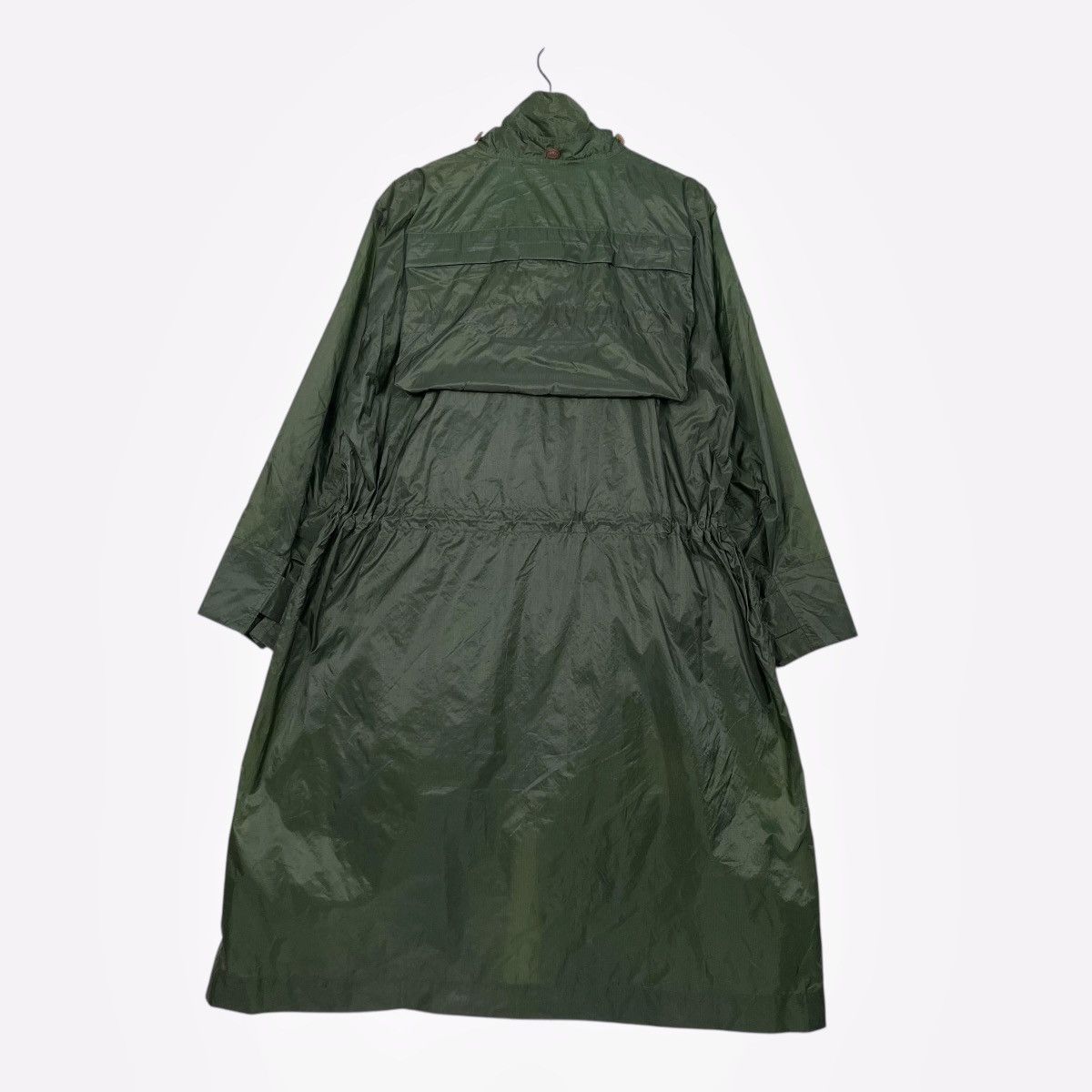 Issey Miyake Issey Miyake Windcoat Green Nylon Long Jacket Size US L / EU 52-54 / 3 - 8 Thumbnail