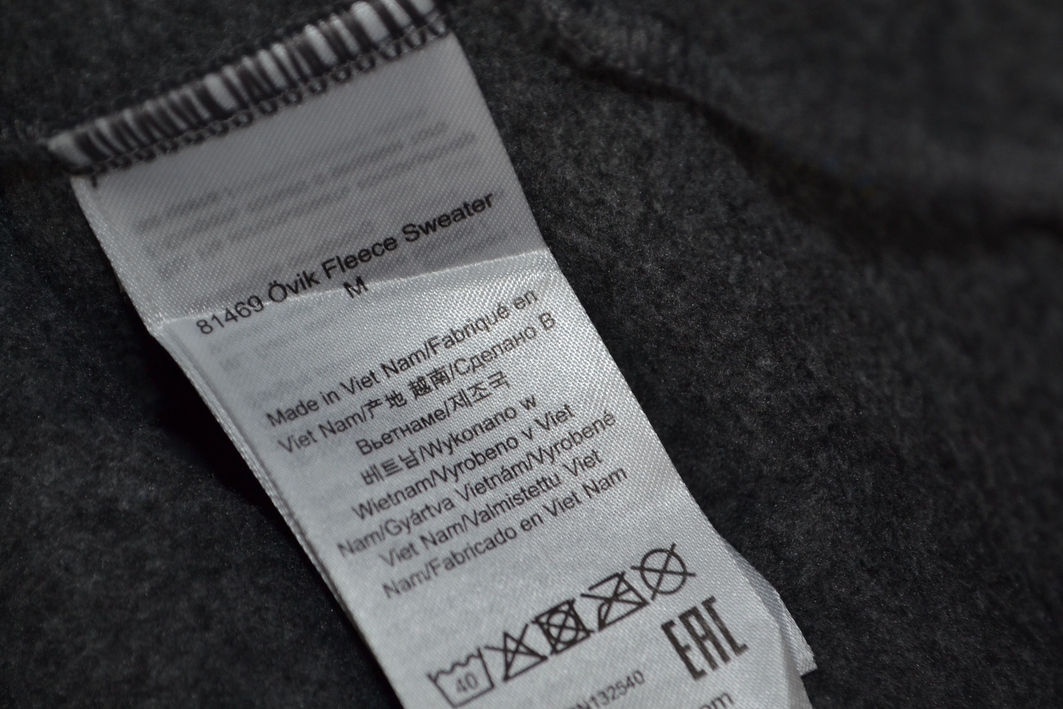Fjallraven Fjallraven Ovik Fleece Sweater Jumper Mens size L Gray Size US L / EU 52-54 / 3 - 7 Thumbnail