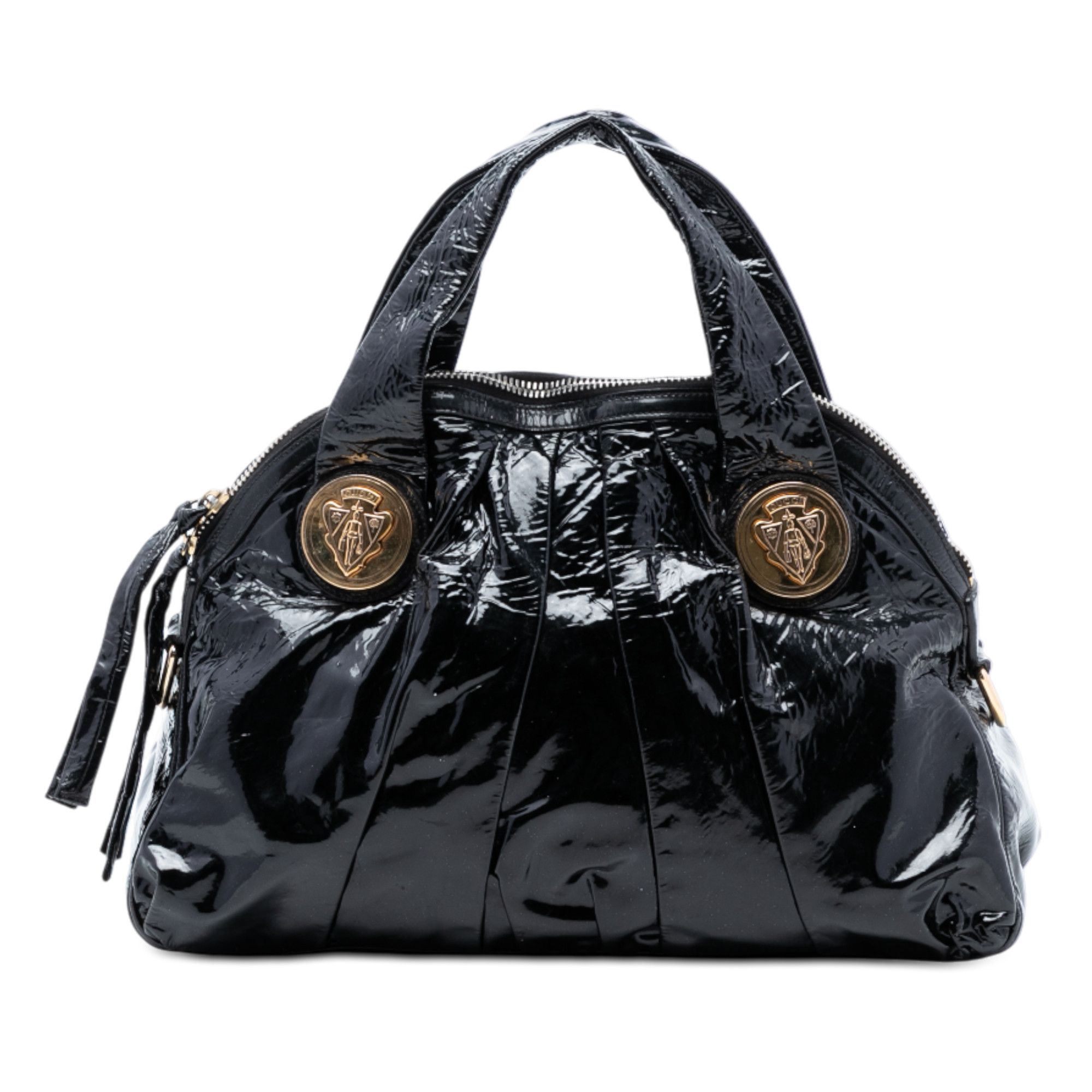 Gucci Gucci Large Patent Hysteria Satchel Size ONE SIZE - 1 Thumbnail