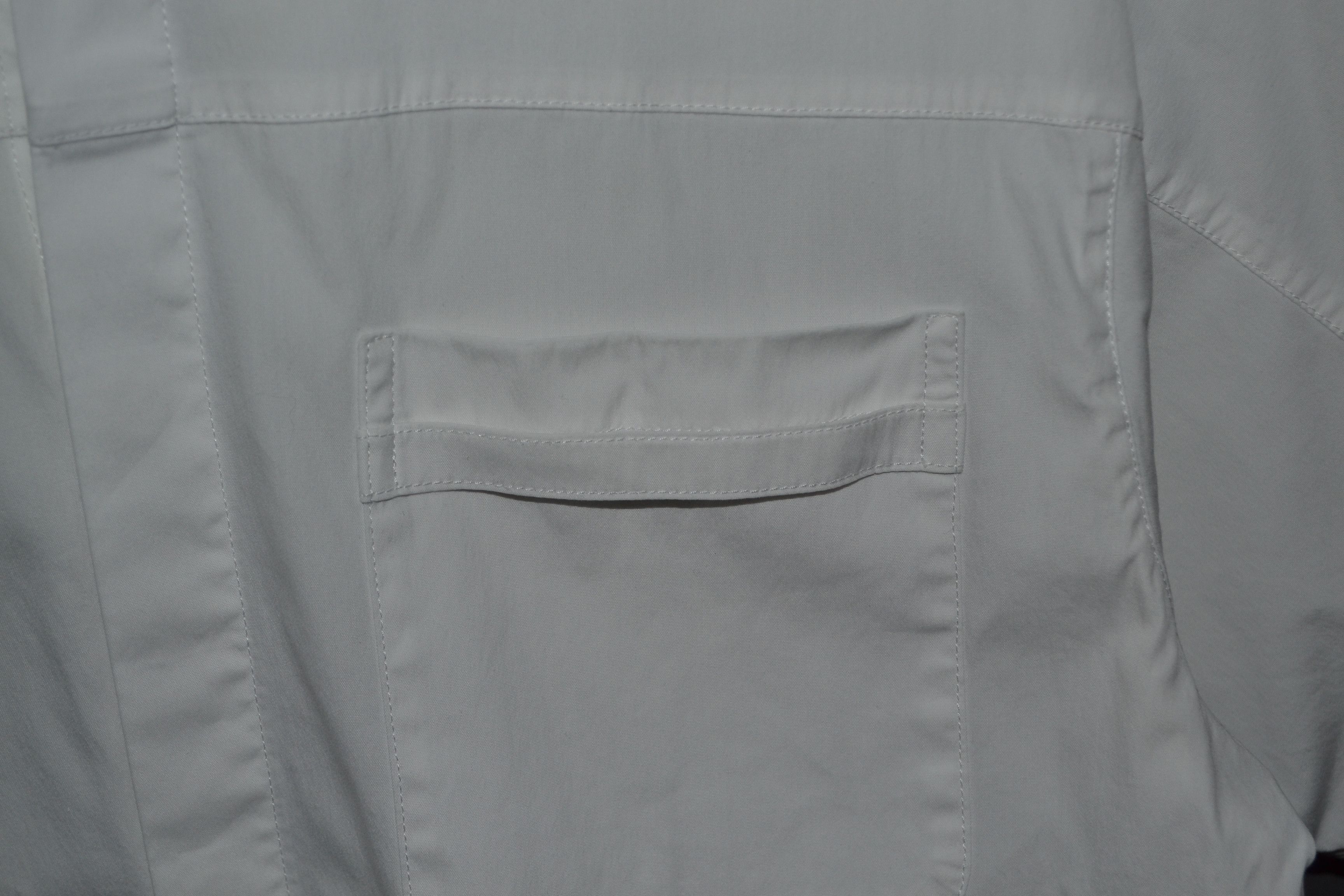 Helmut Lang Helmut Lang White Pocket Shirt S Size US S / EU 44-46 / 1 - 3 Thumbnail