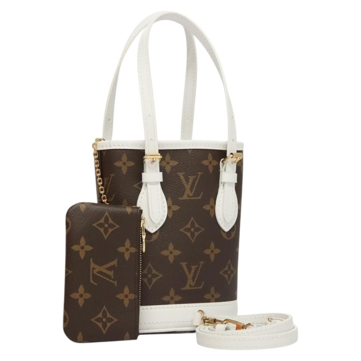 Louis Vuitton Monogram Nano Bucket Shoulder Bag M81489 Lv Auth 117144Sm, Women's