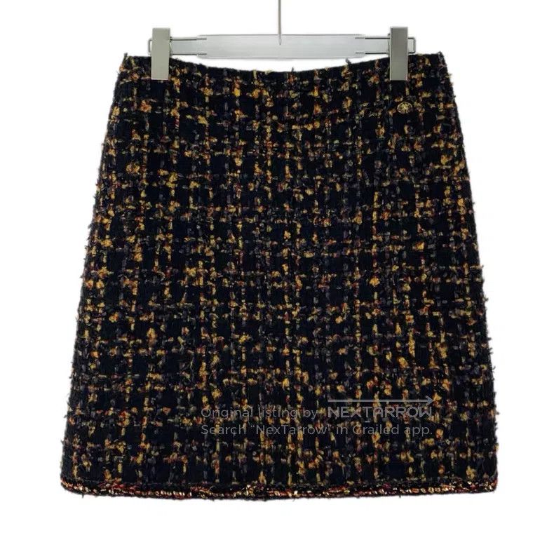 Chanel Chanel Egyptian series colour-matched plaid cotton woven t Size 25" / US 0 / IT 36 - 1 Thumbnail