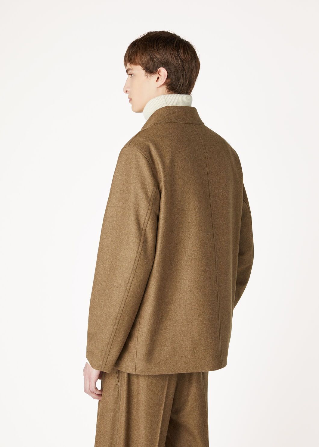 Loro Piana o1w1db10725 FAO3149 Yudaki Caban Coat in Brown Size US XL / EU 56 / 4 - 4 Thumbnail
