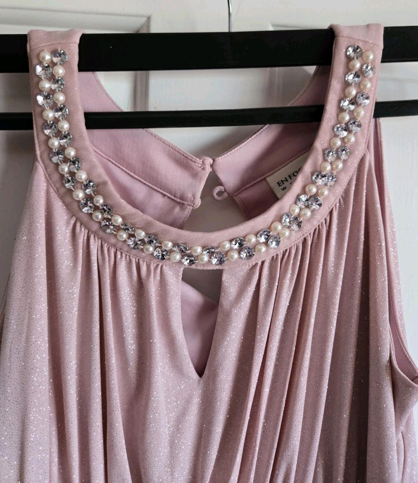Other En Focus Blush Pink Sparkly Shimmer Formal Prom Easter Maxi Size XL / US 12-14 / IT 48-50 - 7 Thumbnail