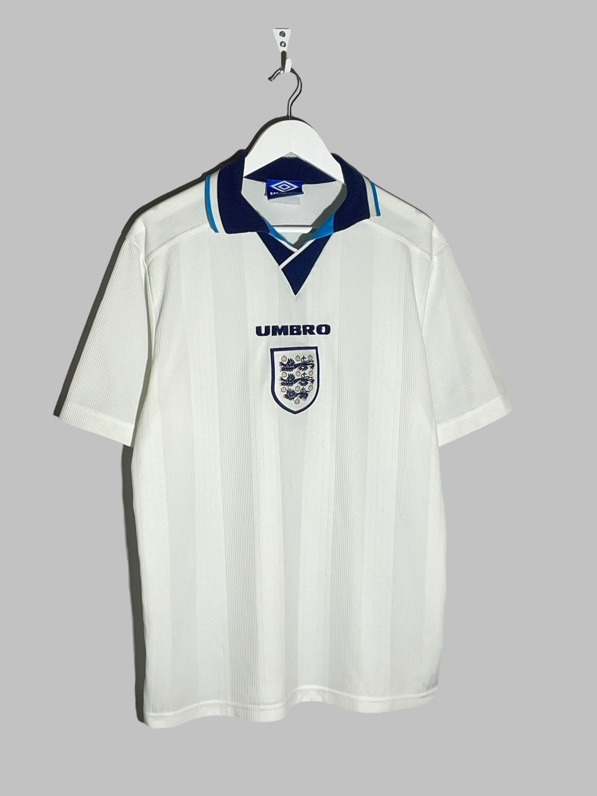 Umbro × Vintage National Team England Umbro 1996 Home Vintage Football Shirt Size US L / EU 52-54 / 3 - 2 Thumbnail