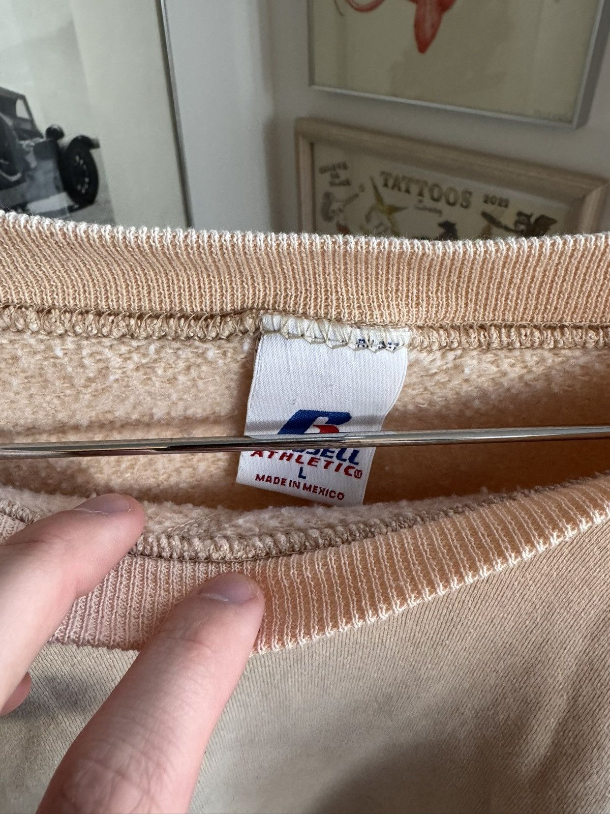 Russell Athletic Vintage Orange Russel Sweatshirt Size US L / EU 52-54 / 3 - 2 Thumbnail