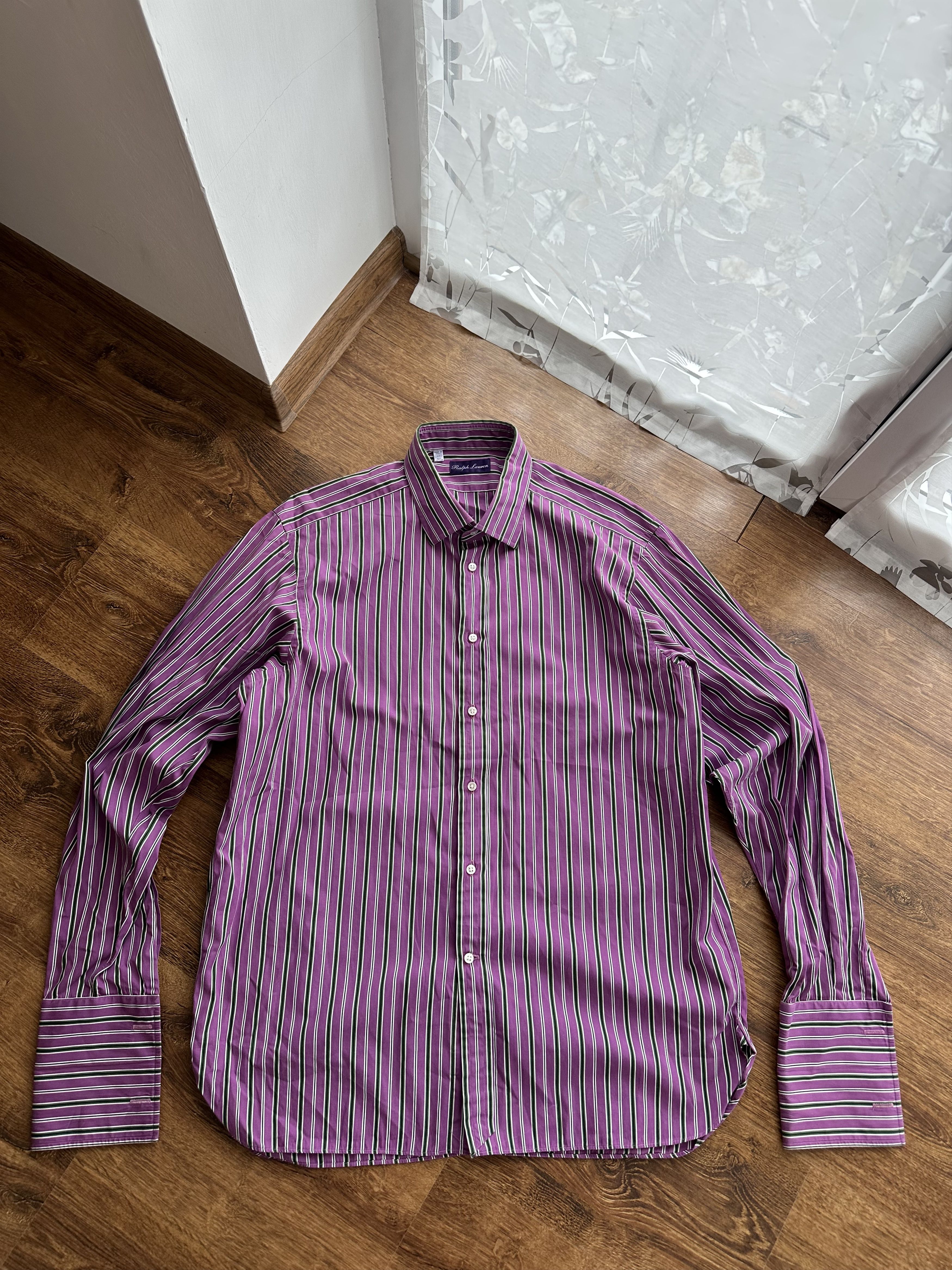 Ralph Lauren Purple Label Ralph Lauren Purple Label Striped Cufflinks