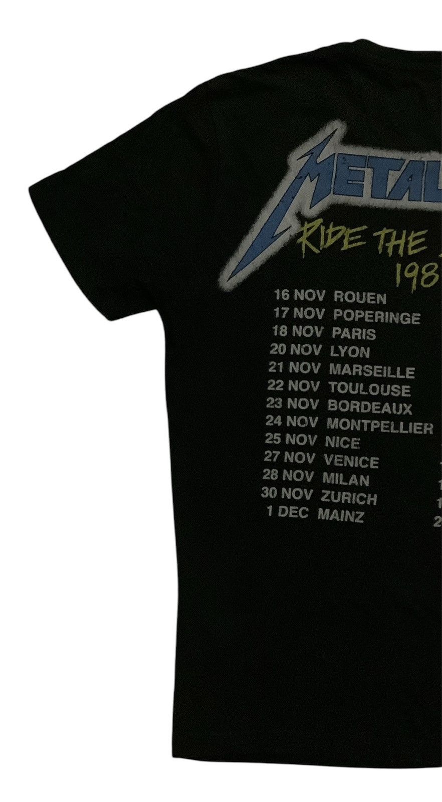 Band Tees × GU × Metallica Metallica Ride the Lightning 1984 Tour Tee Size S / US 4 / IT 40 - 7 Thumbnail