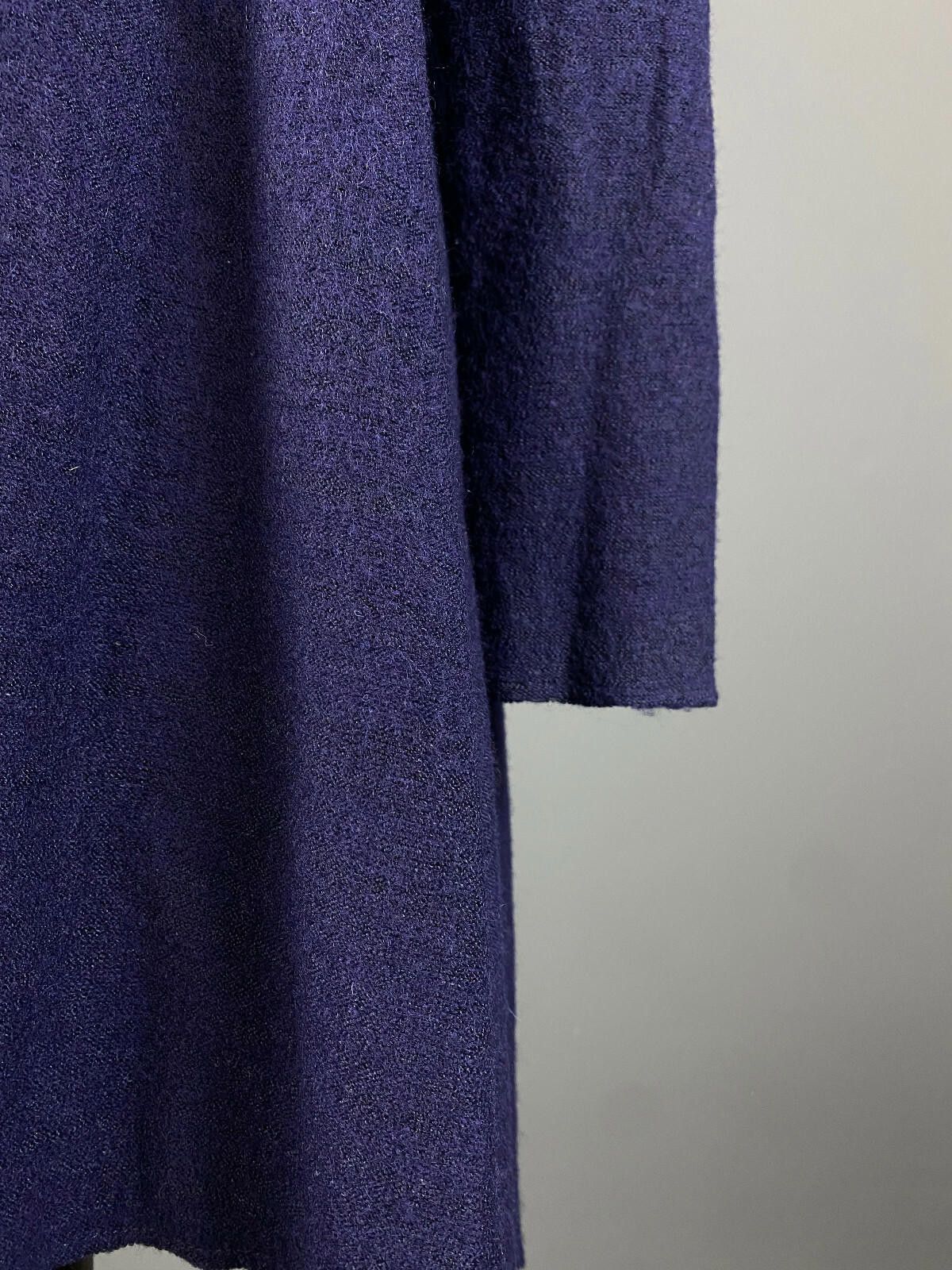 Designer Phase Eight Navy Blue Acymetric Sweater Midi Dress Size 8 Size M / US 6-8 / IT 42-44 - 8 Thumbnail