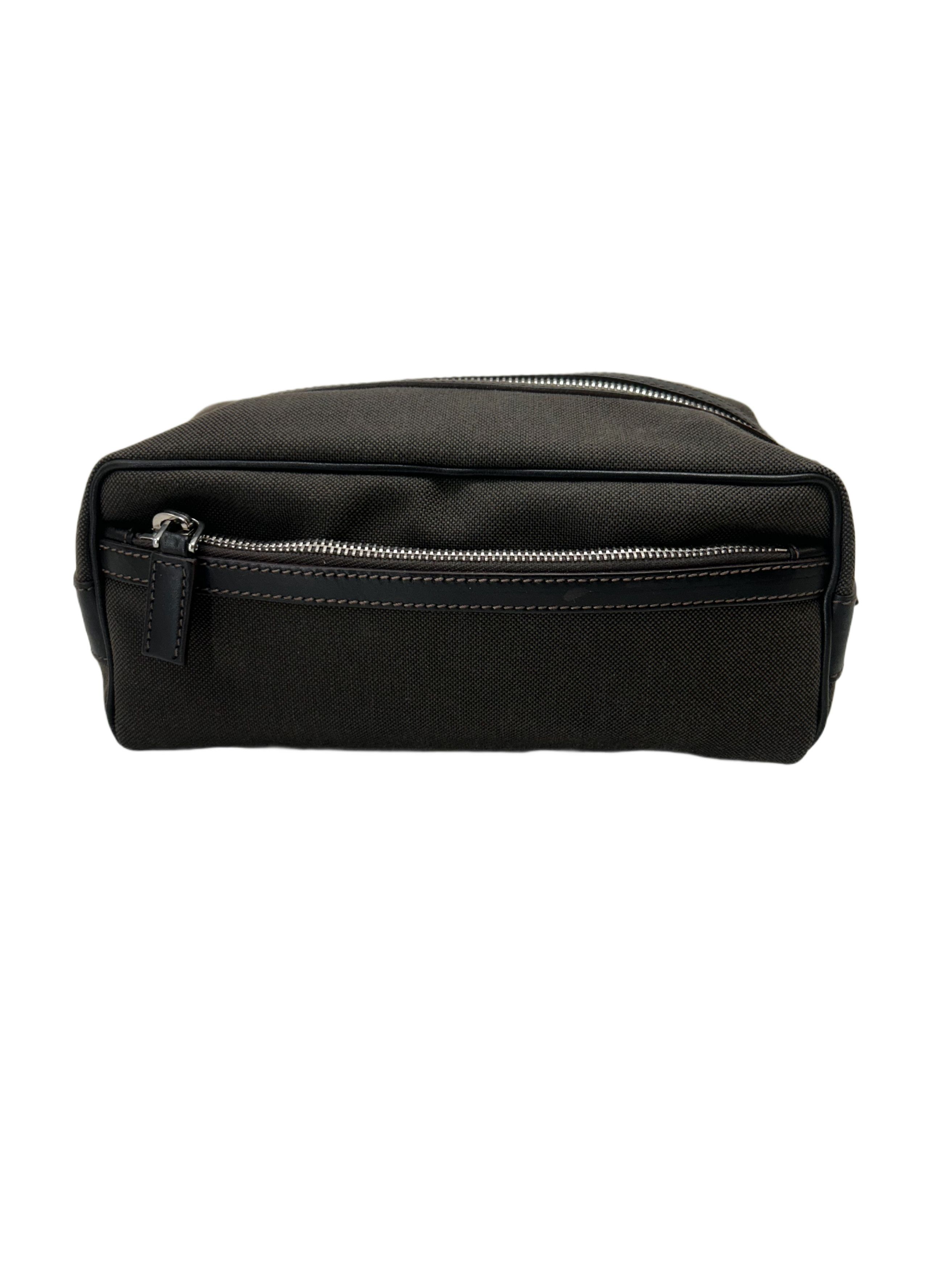 Prada Prada Wash Bag WithEmbroidered / Royal Crest With Leather D Size ONE SIZE - 4 Thumbnail