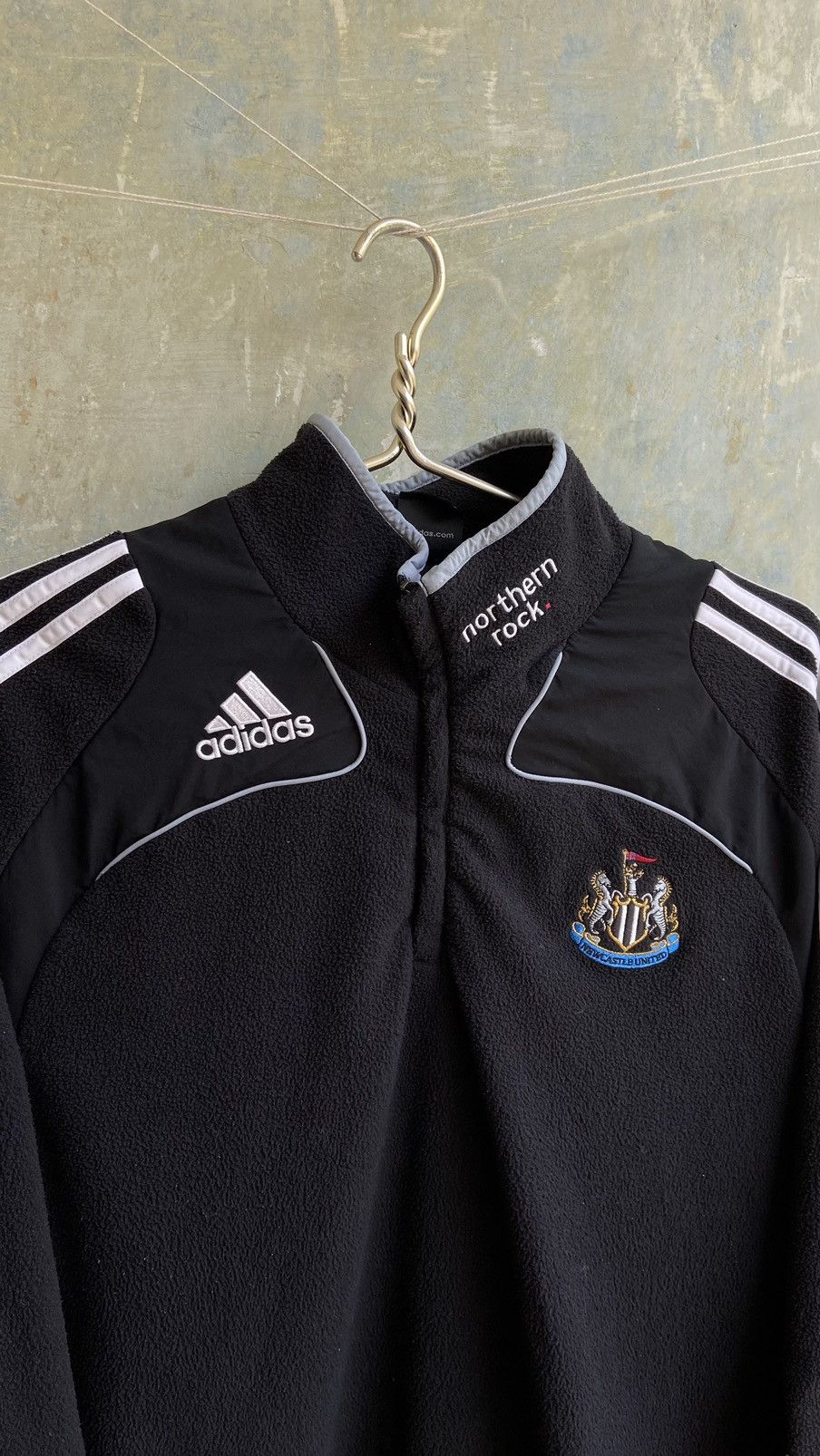 Adidas × Vintage Vintage Adidas Newcastle United Fleece Sweater Size US L / EU 52-54 / 3 - 6 Thumbnail