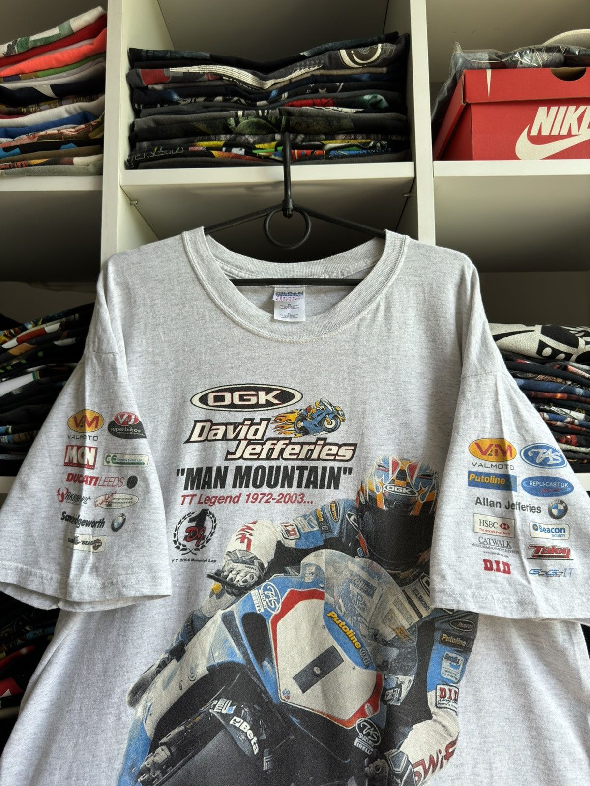 Honda Vintage 2003 David Jefferies Suzuki Racing T Shirt Size US XL / EU 56 / 4 - 2 Thumbnail