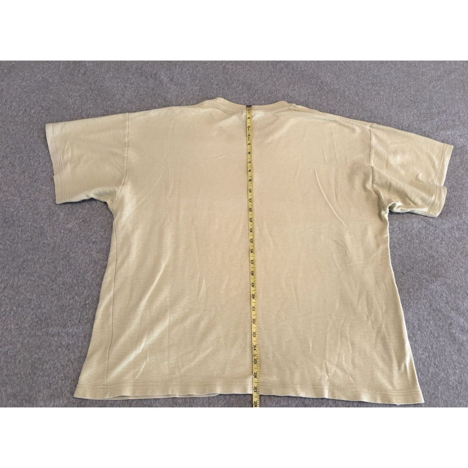 Nike VINTAGE Nike Center Swoosh Check Short Sleeve Yellow Shirt Mens XL Size US XL / EU 56 / 4 - 6 Thumbnail