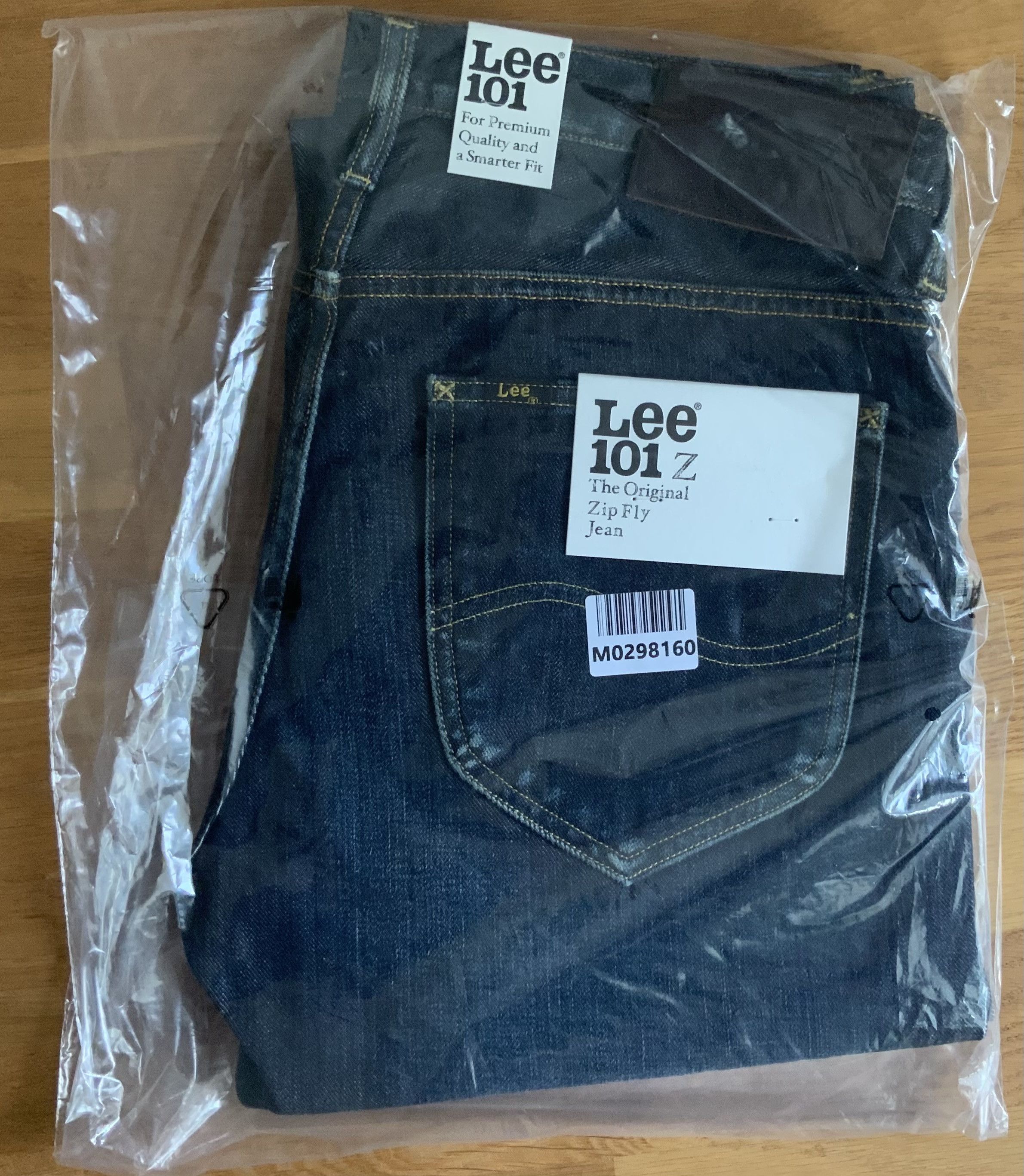 Image of Lee 101Z Jeans Lefthand Twill Selvedge in Blue, Men's (Size 33)