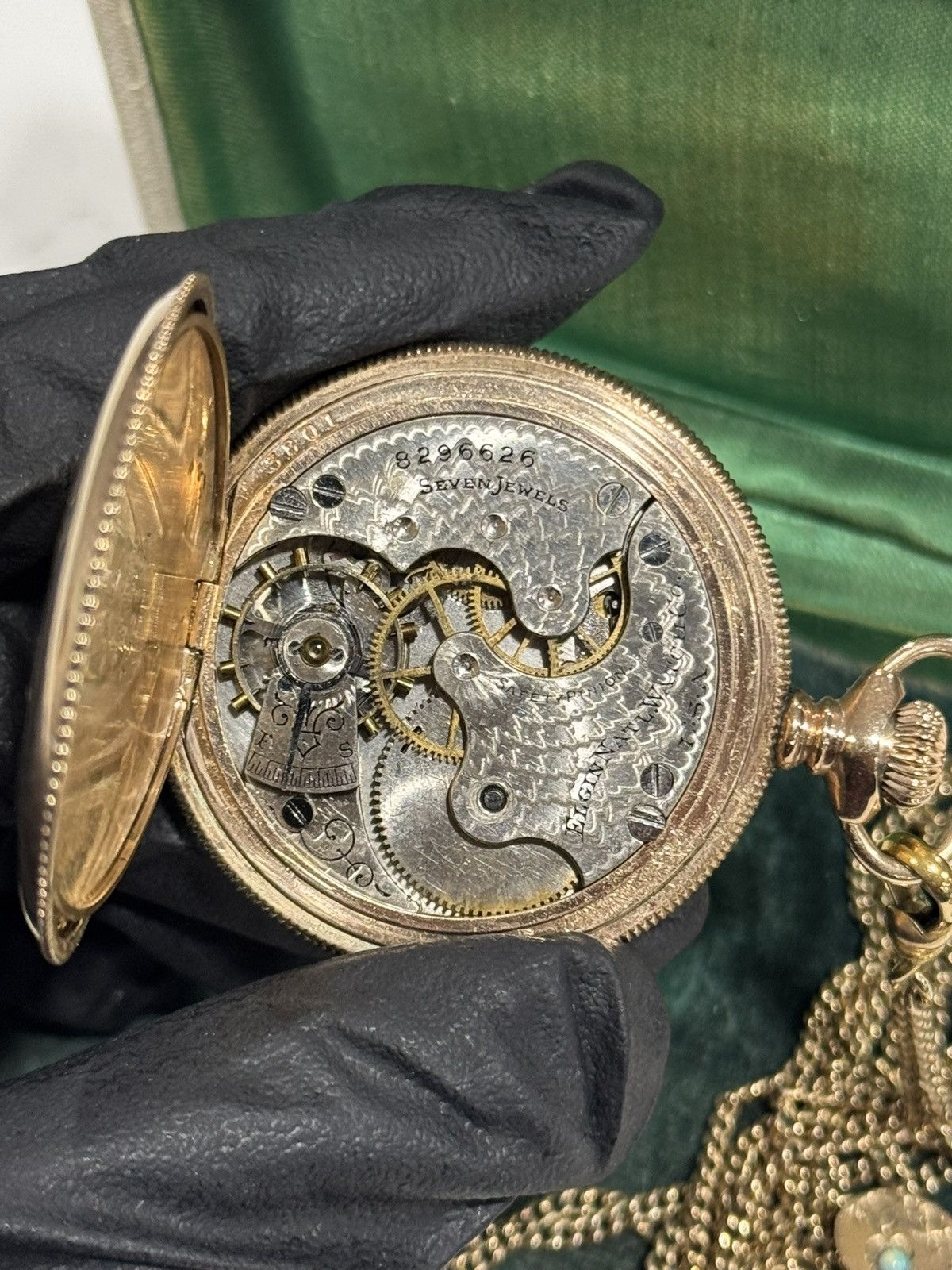 Elgin National Watch Company Vintage 1890s Elgin Gold Filled Pocket Watch Size ONE SIZE - 20 Thumbnail