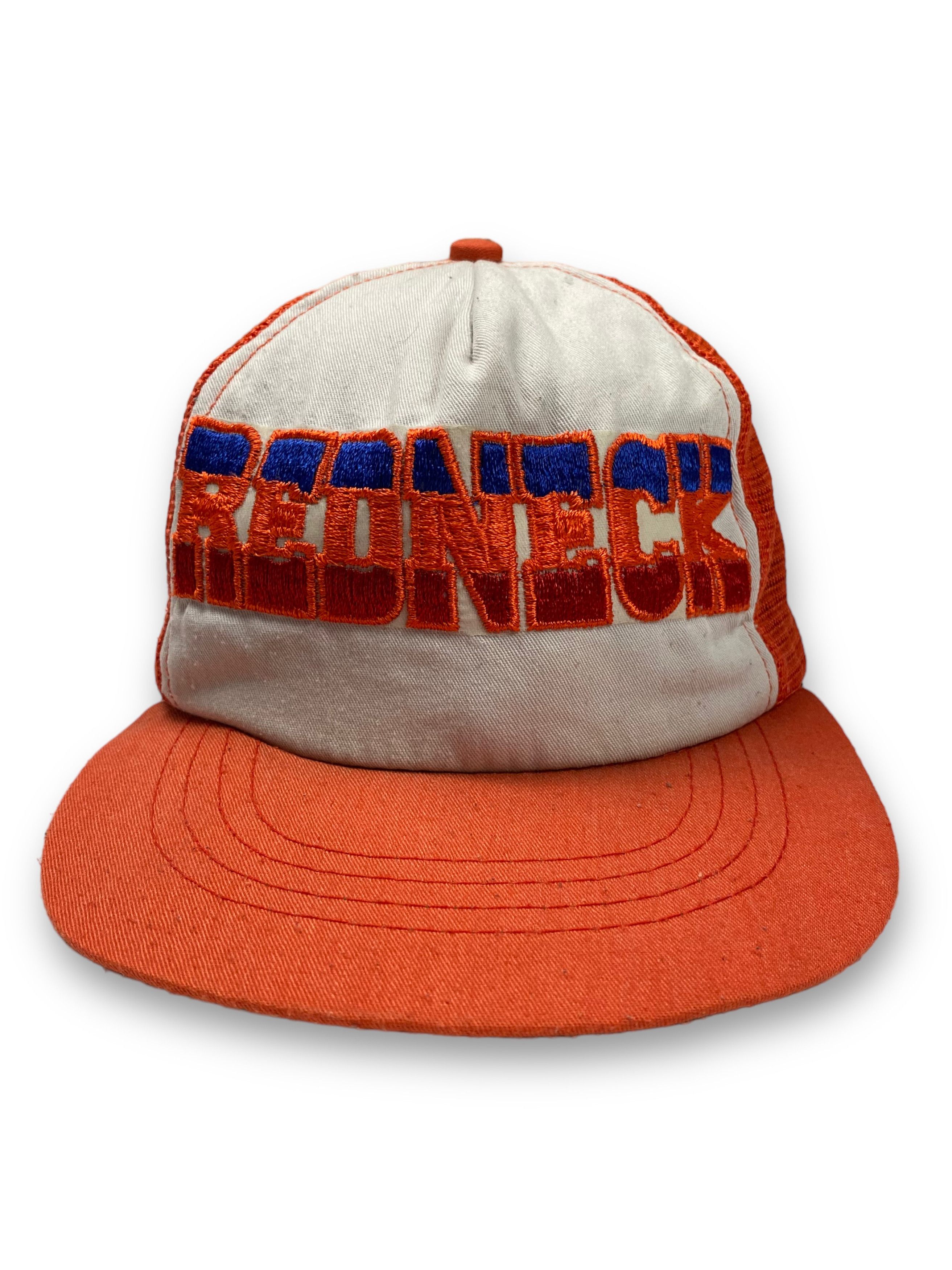 Other Vintage REDNECK Orange Trucker Cap Y2k M694 Size ONE SIZE - 2 Thumbnail