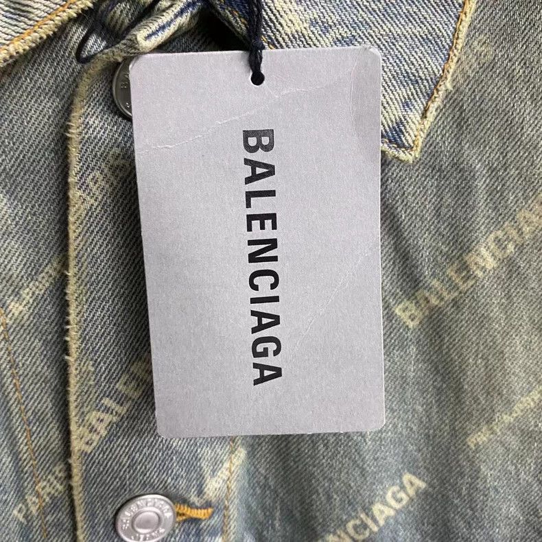 Balenciaga Balenciaga latest yellow clay distressed denim jacket with Size US M / EU 48-50 / 2 - 4 Thumbnail