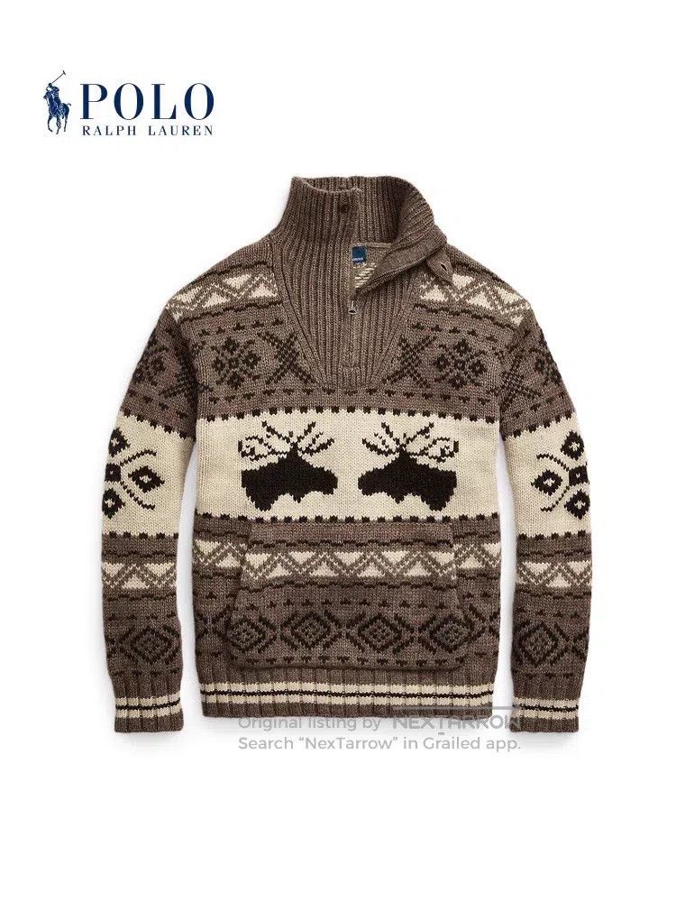 Polo Ralph Lauren POLO RALPH LAUREN Classic reindeer pattern intarsia knit m Size XS / US 0-2 / IT 36-38 - 6 Thumbnail