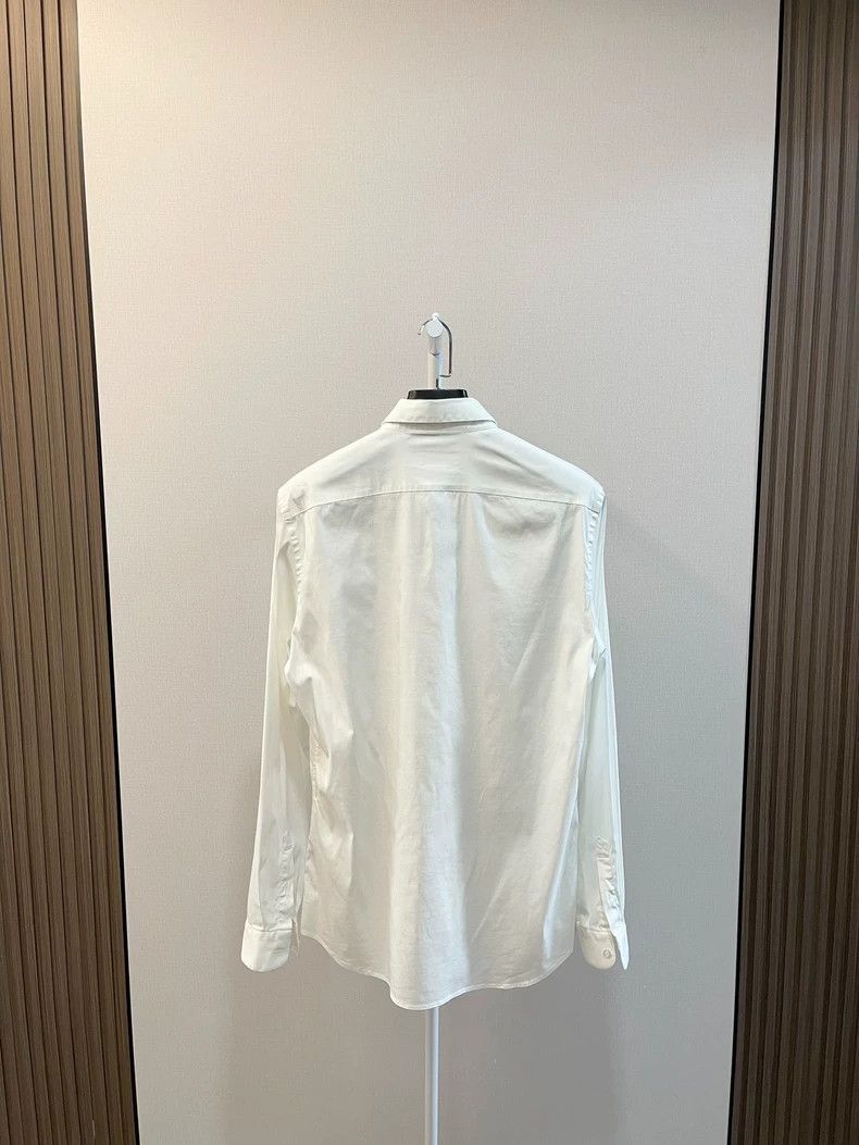 Prada Prada Size 41 White long-sleeved shirt 2502-Nextarrow Size US XXS / EU 40 - 2 Thumbnail
