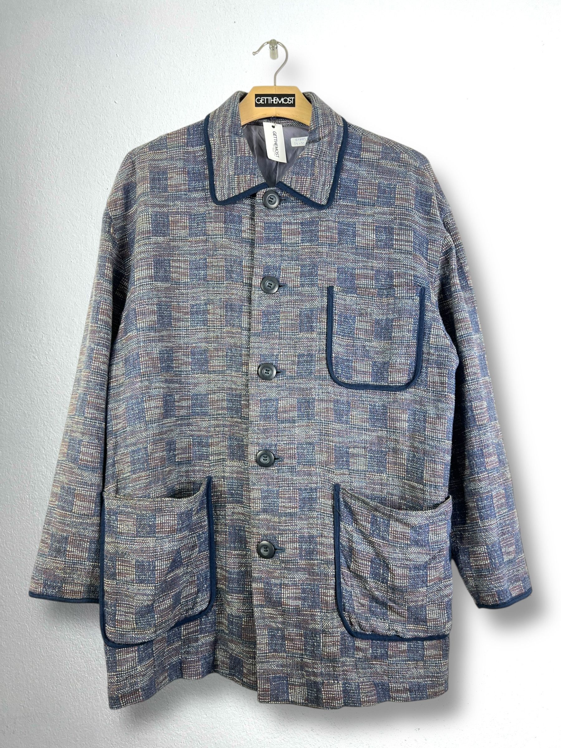 JUN MEN JUN Men Knit Blazer GTMP269 Size 46R - 1 Thumbnail