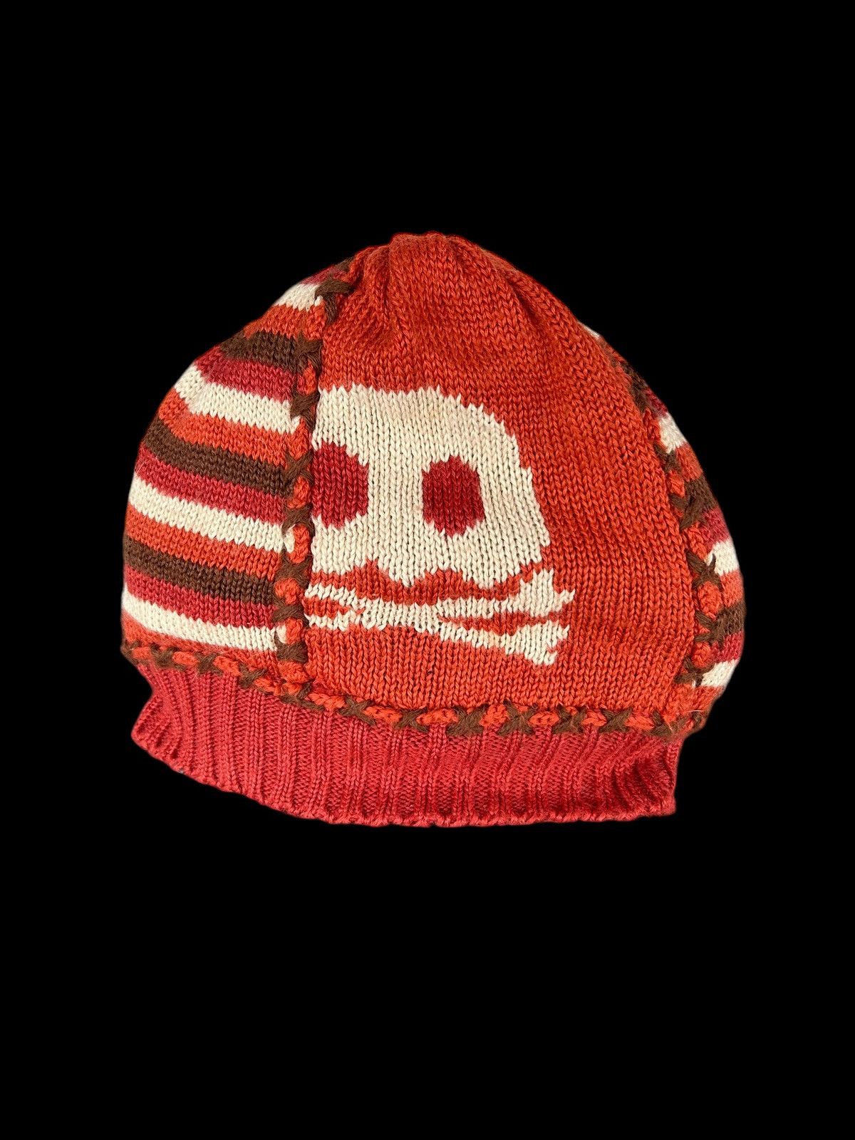 Japanese Brand × Kapital × Vintage Skull Crochet Knitt Japanese Style Beanie Hats Rare 🎌☠️☠️ Size ONE SIZE - 6 Thumbnail