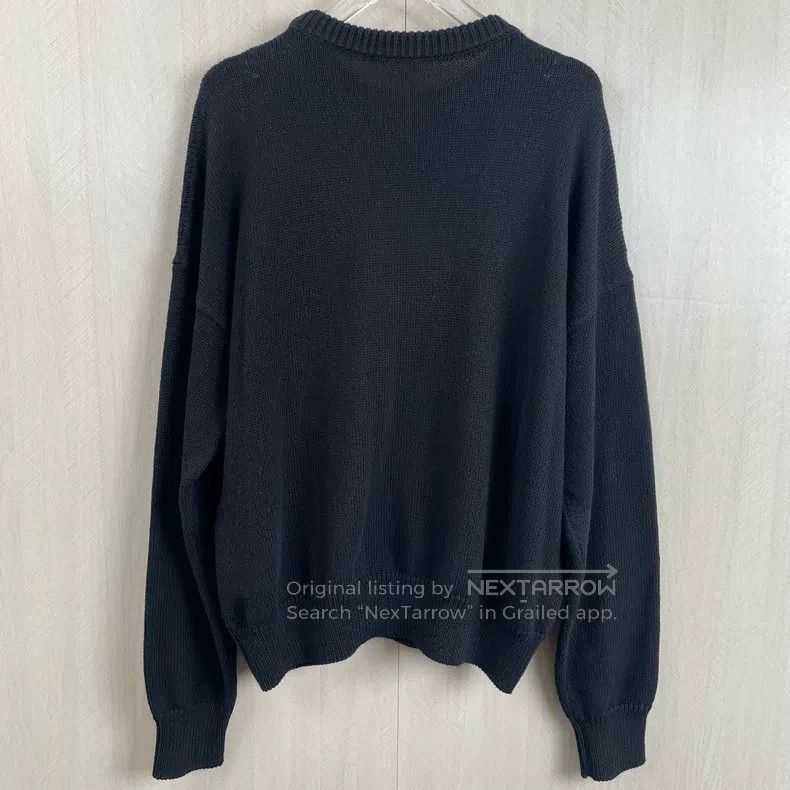 Loewe Loewe Ribbon Embroidered Logo Black Knit Sweater Size S / US 4 / IT 40 - 3 Thumbnail