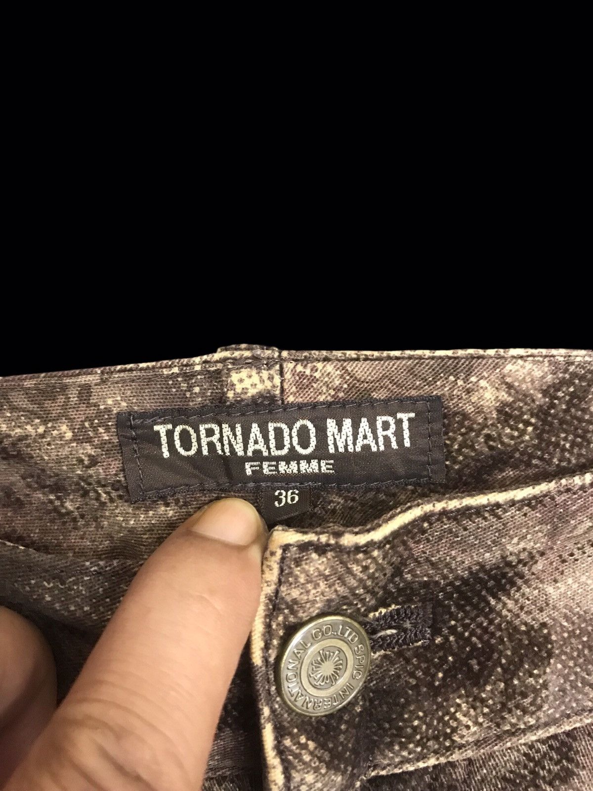 Designer × Tornado Mart 💥ARTISANAL💥FLARE TORNADO MART VELVET FLORAL PANT F265 Size 28" / US 6 / IT 42 - 12 Thumbnail