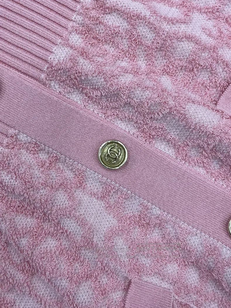 Chanel Chanel Pink embossed camellia dress Size S / US 4 / IT 40 - 3 Thumbnail