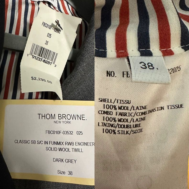 Thom Browne Thom BrowneColor stripe suit jacket 2503-Nextarrow Size XS / US 0-2 / IT 36-38 - 2 Thumbnail