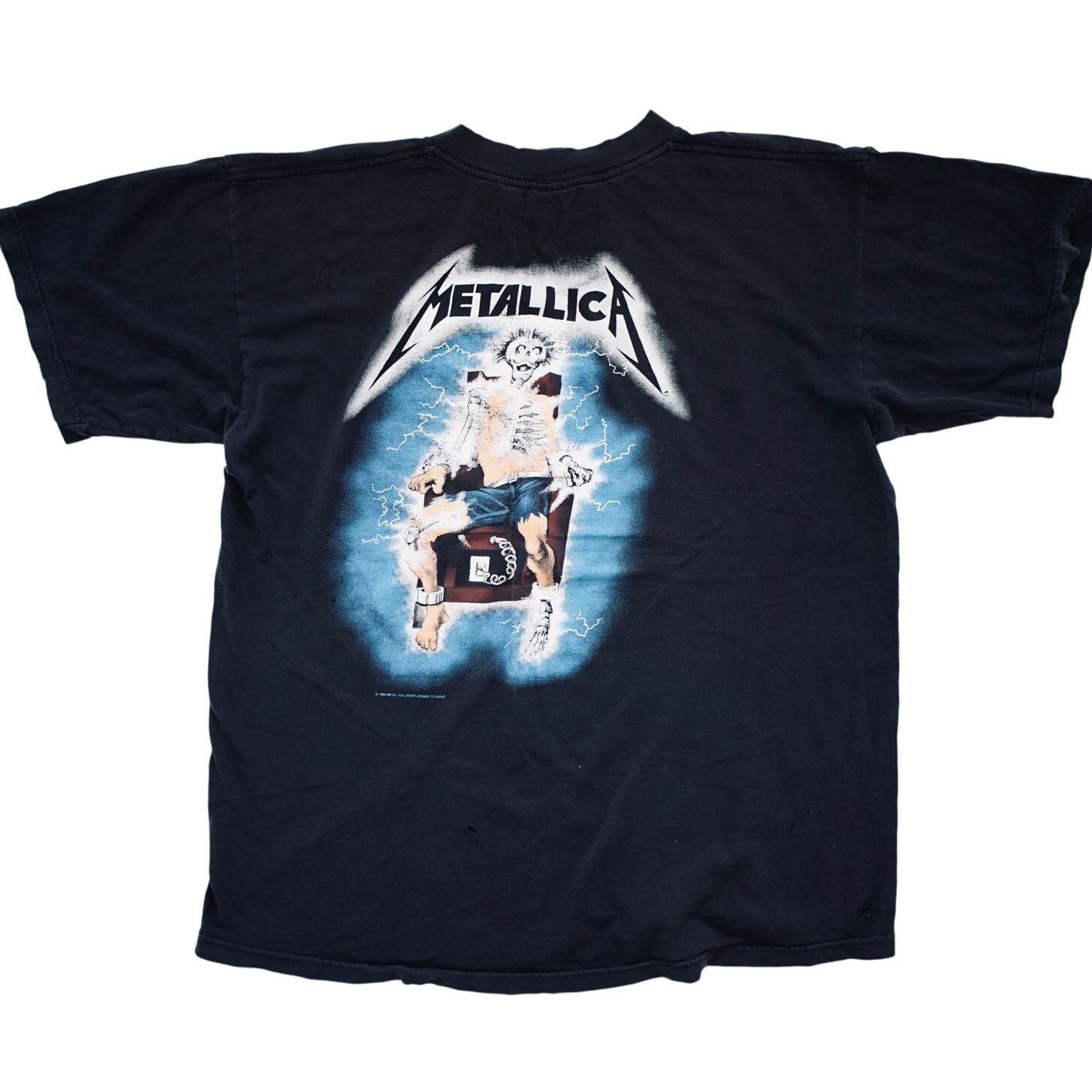 Metallica × Vintage Vintage 1994 Giant Metallica Ride the Lightning Shirt Men XL Size US XL / EU 56 / 4 - 2 Thumbnail