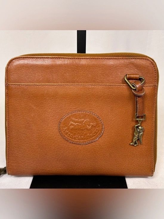 Other Vintage American Angel Brown Leather Organizer Clutch Bag Size ONE SIZE - 2 Thumbnail