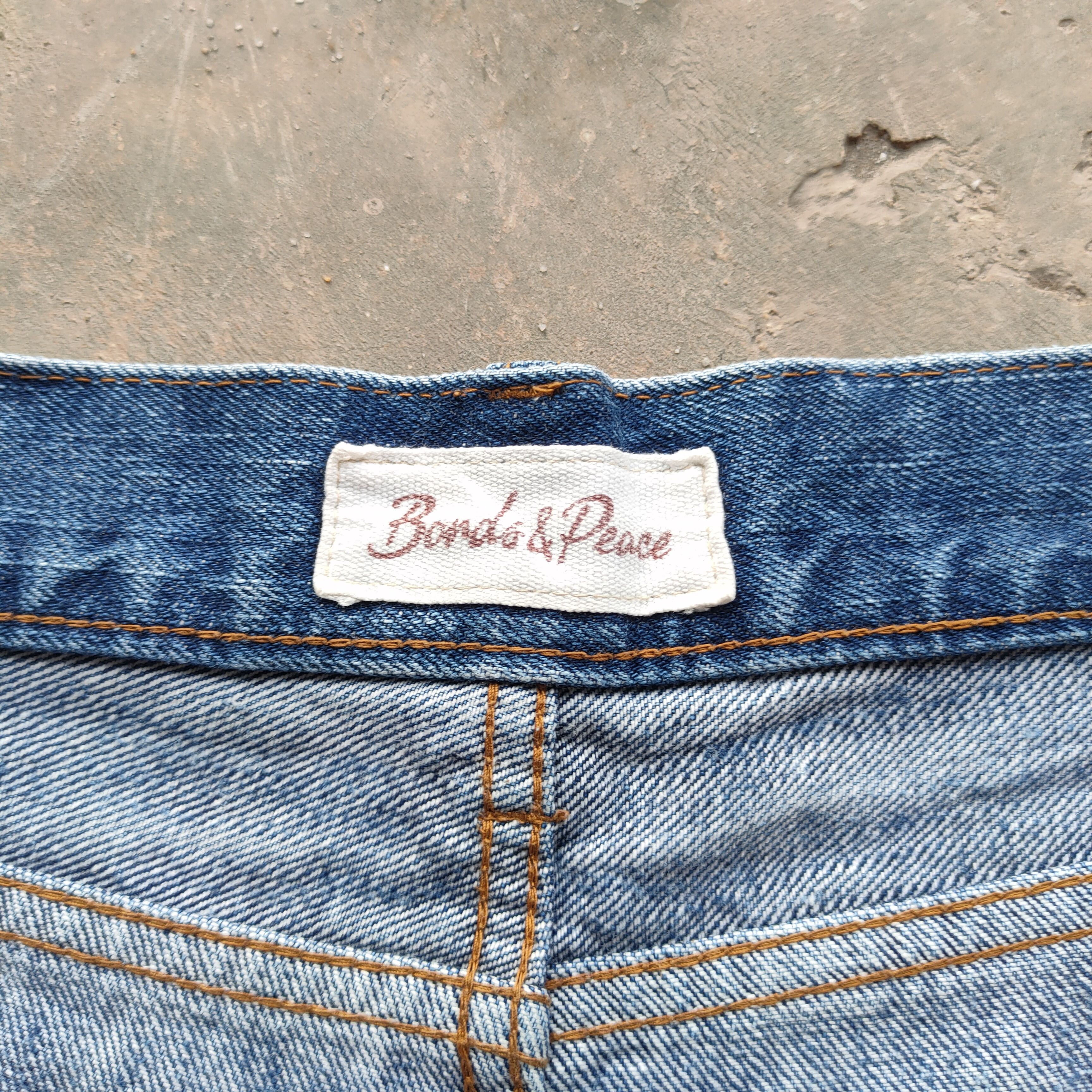 Japanese Brand # VINTAGE JAPANESE FLARE SELVEGE FADED RIPPEP DENIM PANTS Size US 34 / EU 50 - 8 Thumbnail