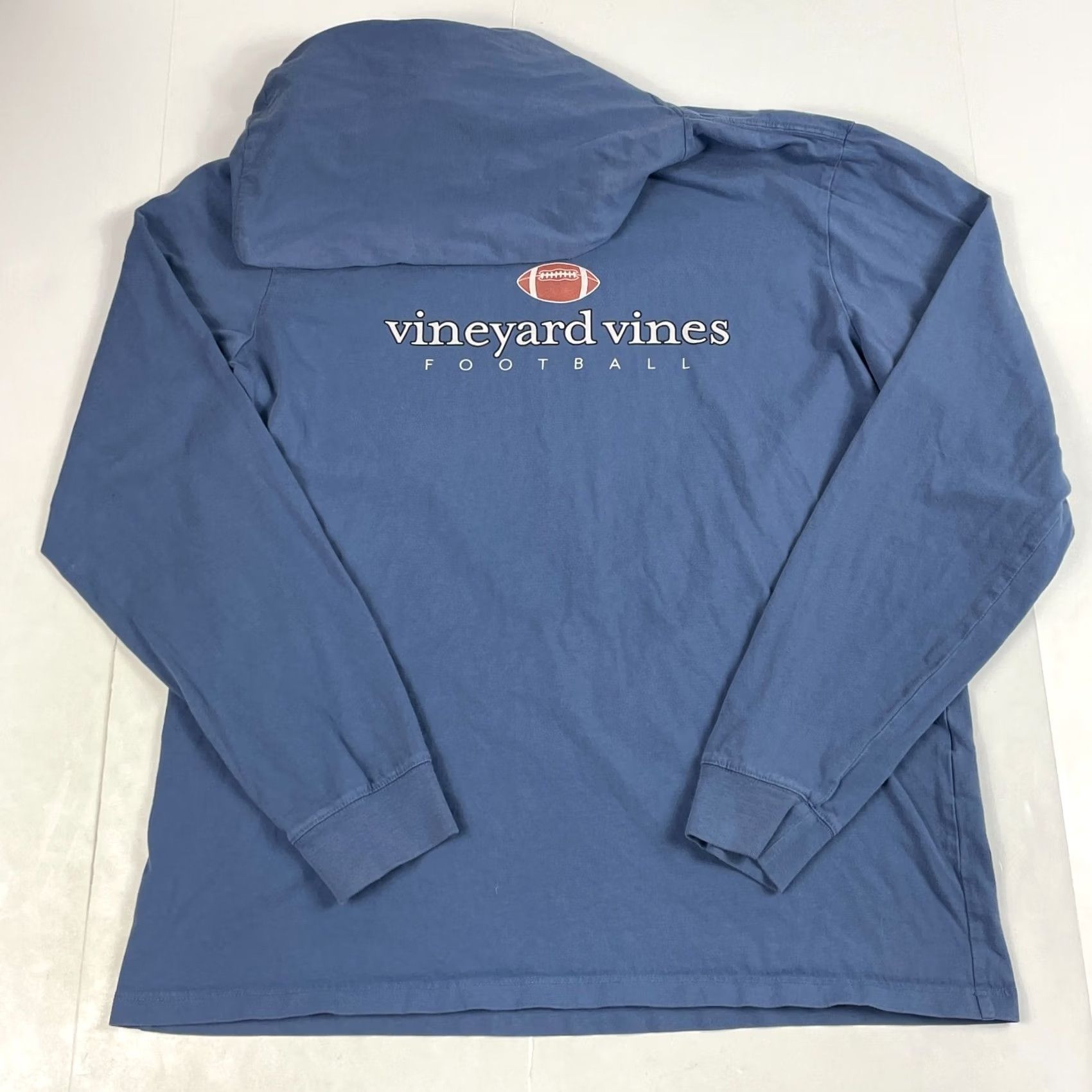 Vineyard Vines Vineyard Vines Shirt Mens Medium Blue Hooded Long Sleeve Activewear Fishing Hiking Football Size US M / EU 48-50 / 2 - 2 Thumbnail