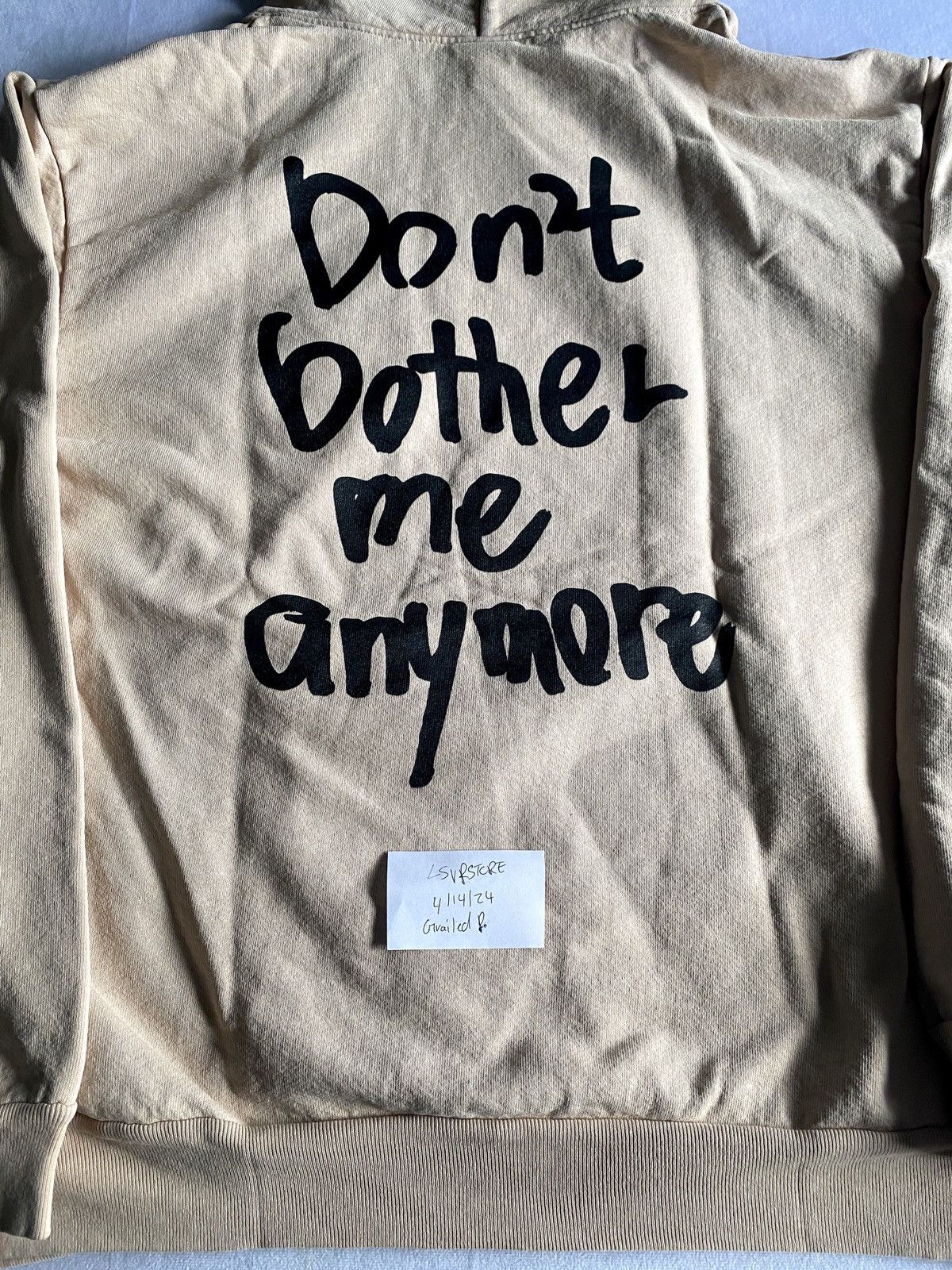 image of Wasted Youth Verdy Don’T Bother Me Anything Hoodie M in Natural, Men's (Size Medium)